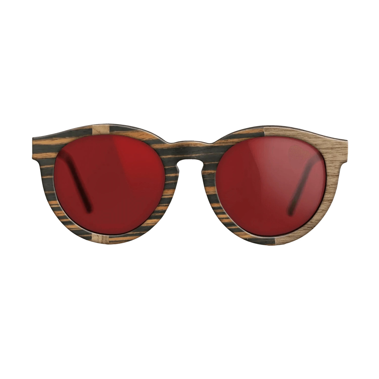 Wenge,Italian Ebony,Olive Burl,Walnut: Straight Grain,Koa: Patch - The Rebel - Round - 1307 - SIRIS wood optic