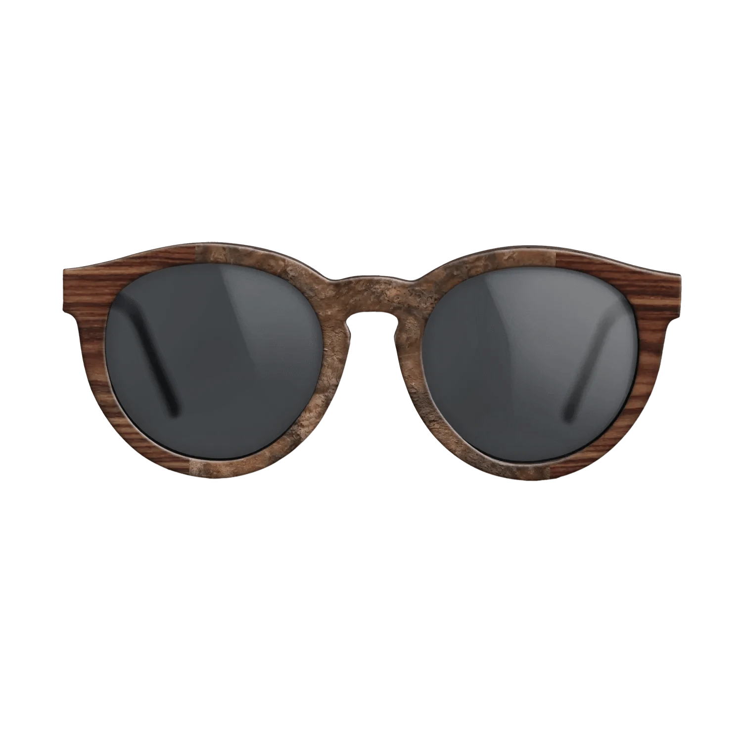 Santos Rosewood Dark,Walnut Claro Dark,Walnut Burl,Kingwood: Patch - The Rebel - Round - 1004 - SIRIS wood optic
