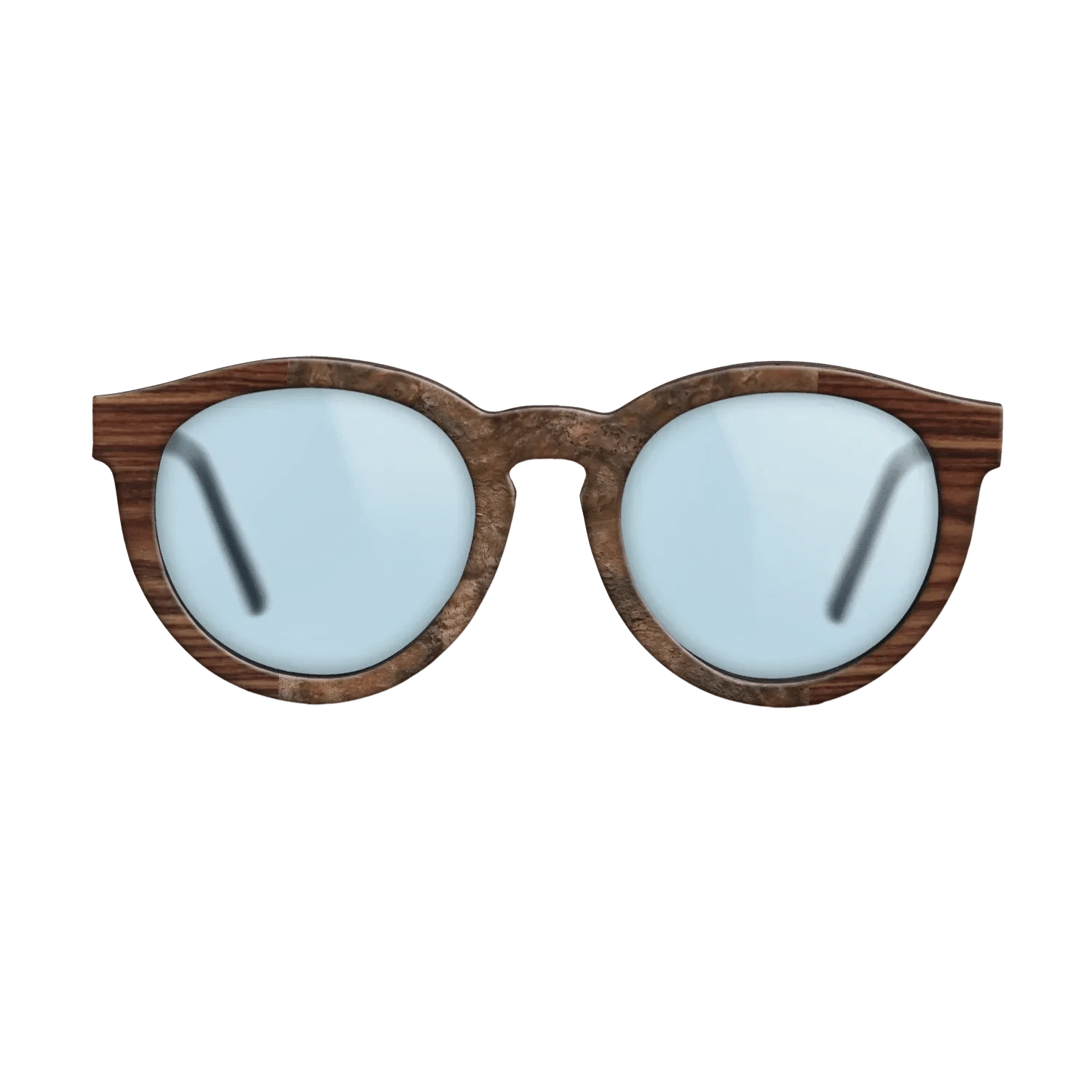 Santos Rosewood Dark,Walnut Claro Dark,Walnut Burl,Kingwood: Patch - The Rebel - Round - 1004 - SIRIS wood optic