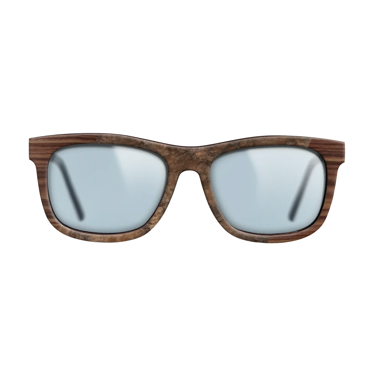Walnut Burl,Kingwood: Angle Cut - The Hero - Square - 1138 - SIRIS wood optic