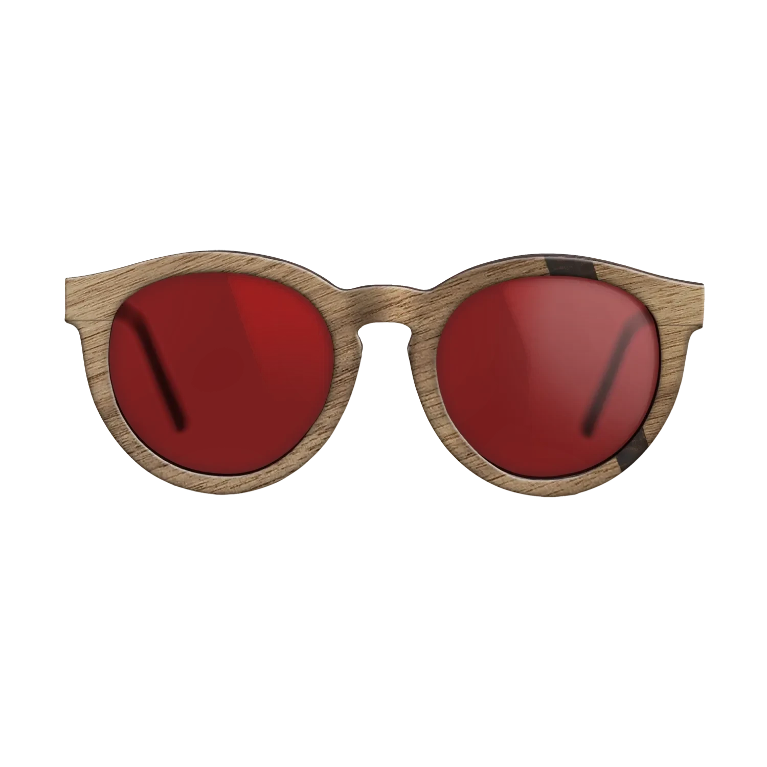 Wenge,Walnut: Straight Grain,Fumed Oak: Wedge - The Rebel - Round - 1617 - SIRIS wood optic