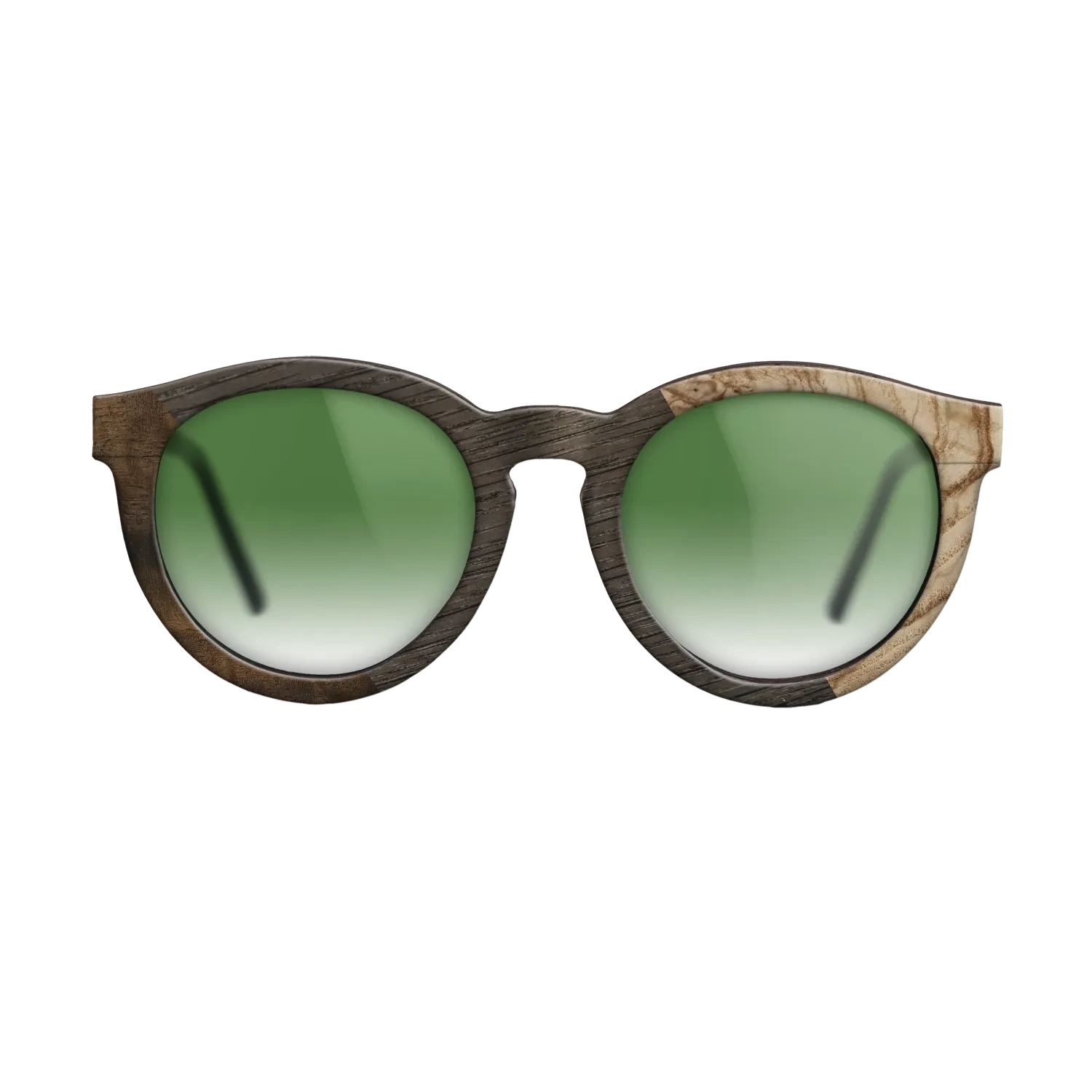 Koa,Fumed Oak,Olive Burl,Fumed Eucalyptus: Angle Cut - The Rebel - Round - 1144 - SIRIS wood optic