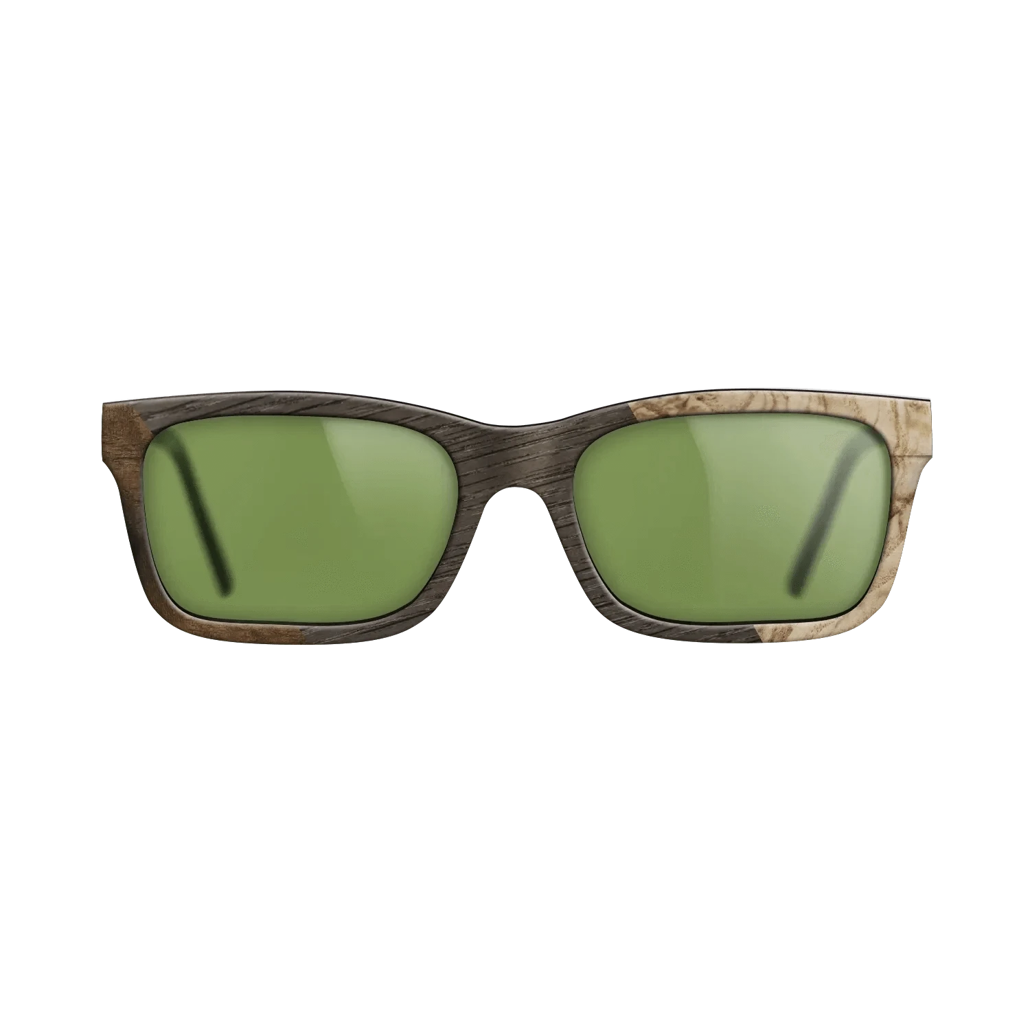 Koa,Fumed Oak,Olive Burl,Fumed Eucalyptus: Angle Cut - The Sage - Rectangle - 1144 - SIRIS wood optic