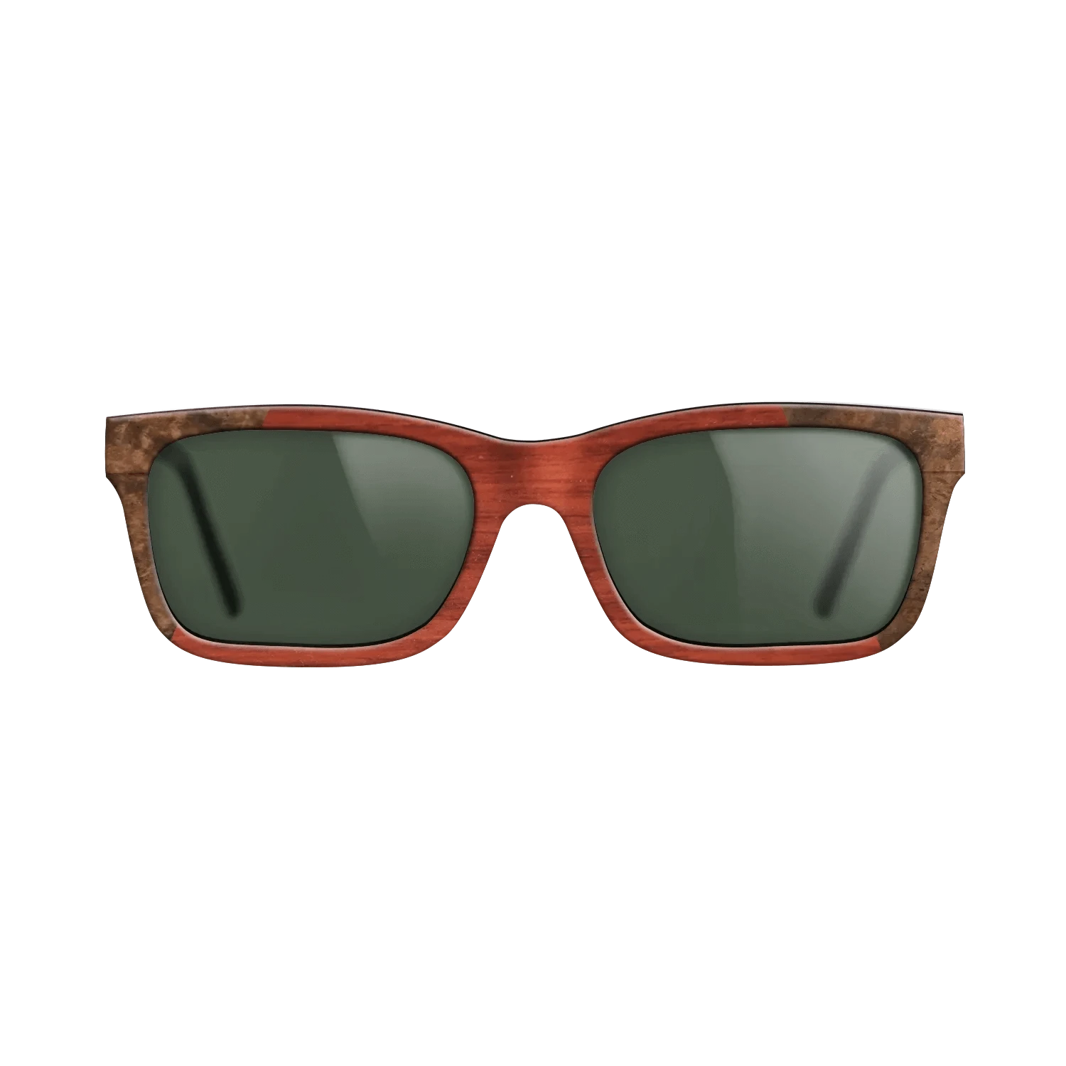 Koa,Walnut Burl,Poplar Dyed: Red: Recursive - The Sage - Rectangle - 970 - SIRIS wood optic