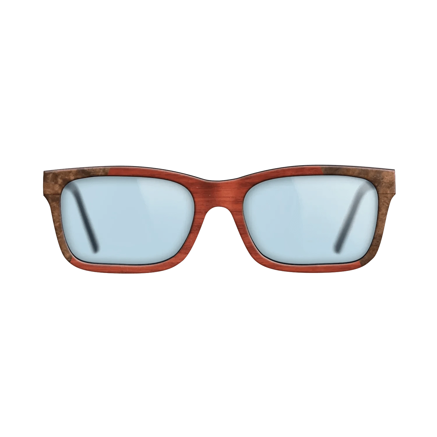 Koa,Walnut Burl,Poplar Dyed: Red: Recursive - The Sage - Rectangle - 970 - SIRIS wood optic