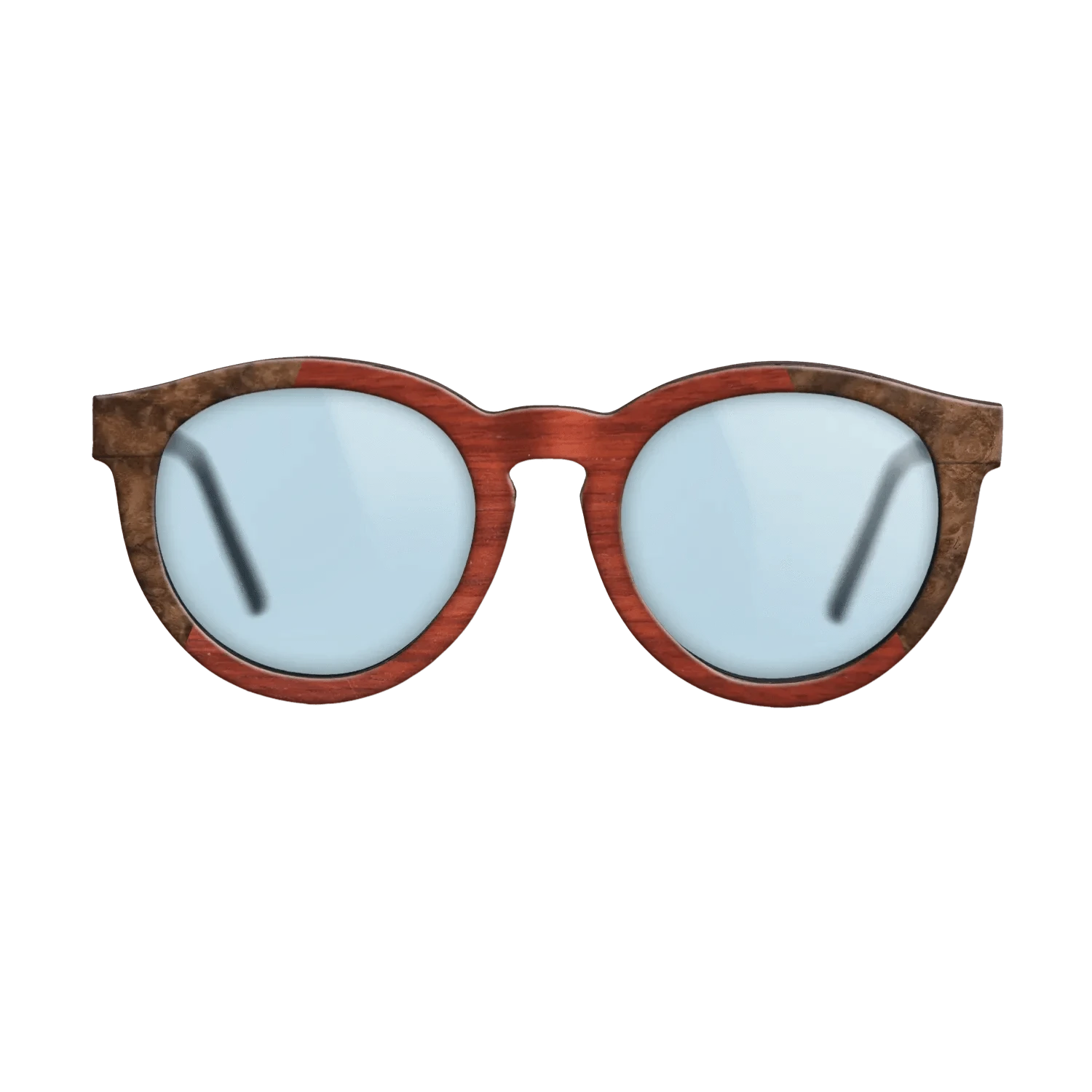 Koa,Walnut Burl,Poplar Dyed: Red: Recursive - The Rebel - Round - 970 - SIRIS wood optic
