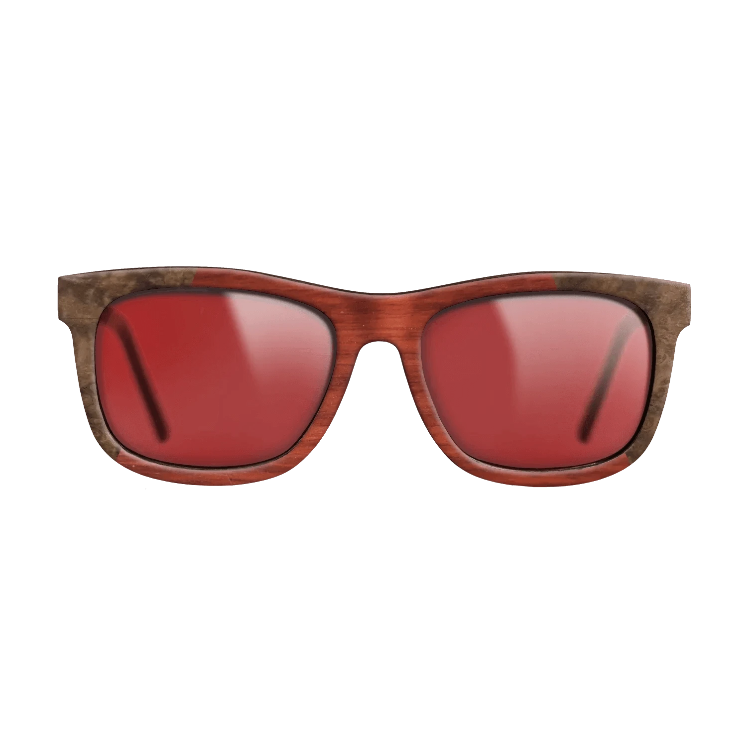 Koa,Walnut Burl,Poplar Dyed: Red: Recursive - The Hero - Square - 970 - SIRIS wood optic