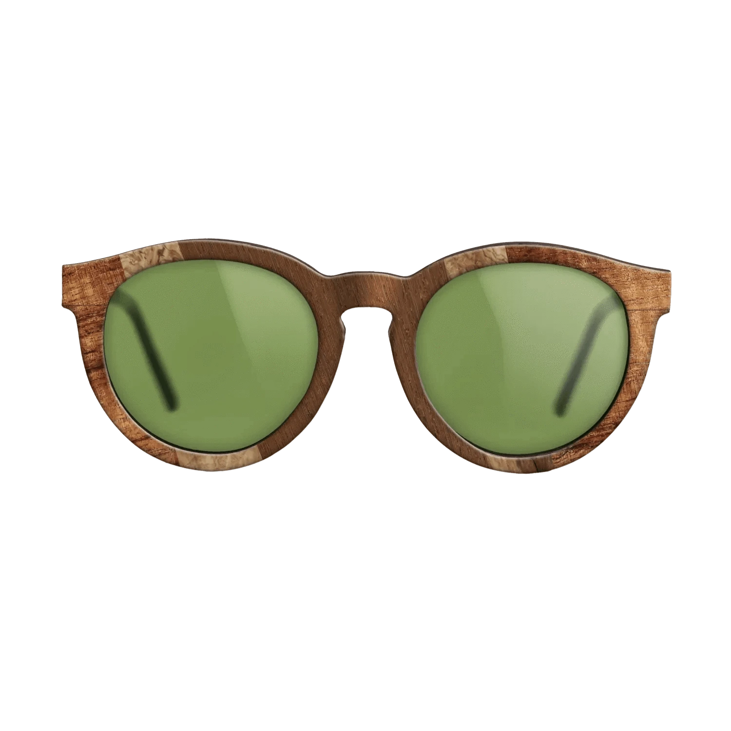 Santos Rosewood Dark,Koa,Walnut Burl,Wenge,Olive Burl: Angle Cut - The Rebel - Round - 1024 - SIRIS wood optic