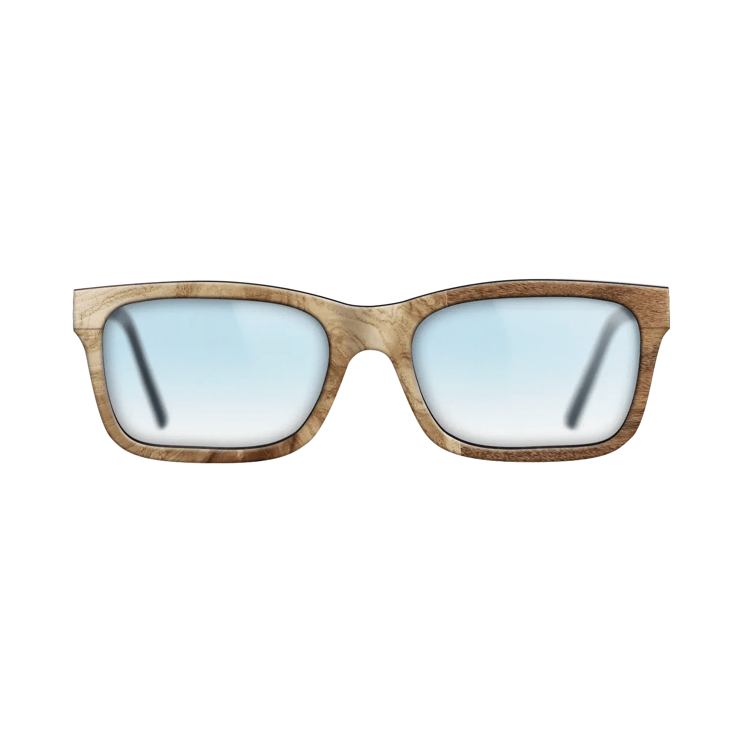 Poplar Dyed: Grey,Olive Burl,Santos Rosewood Light: Patch - The Sage - Rectangle - 783 - SIRIS wood optic