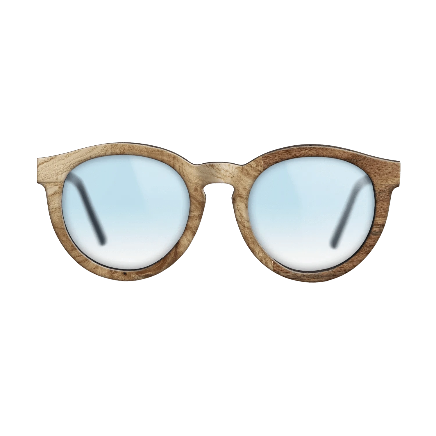 Poplar Dyed: Grey,Olive Burl,Santos Rosewood Light: Patch - The Rebel - Round - 783 - SIRIS wood optic