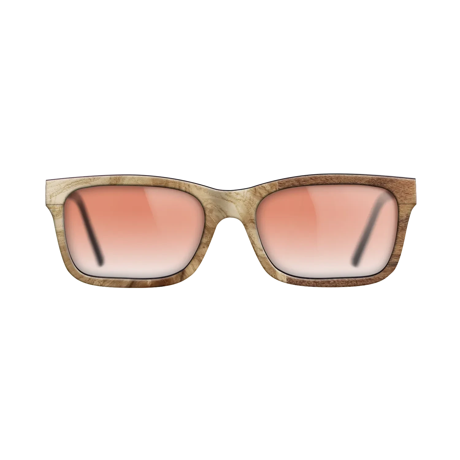 Poplar Dyed: Grey,Olive Burl,Santos Rosewood Light: Patch - The Sage - Rectangle - 783 - SIRIS wood optic