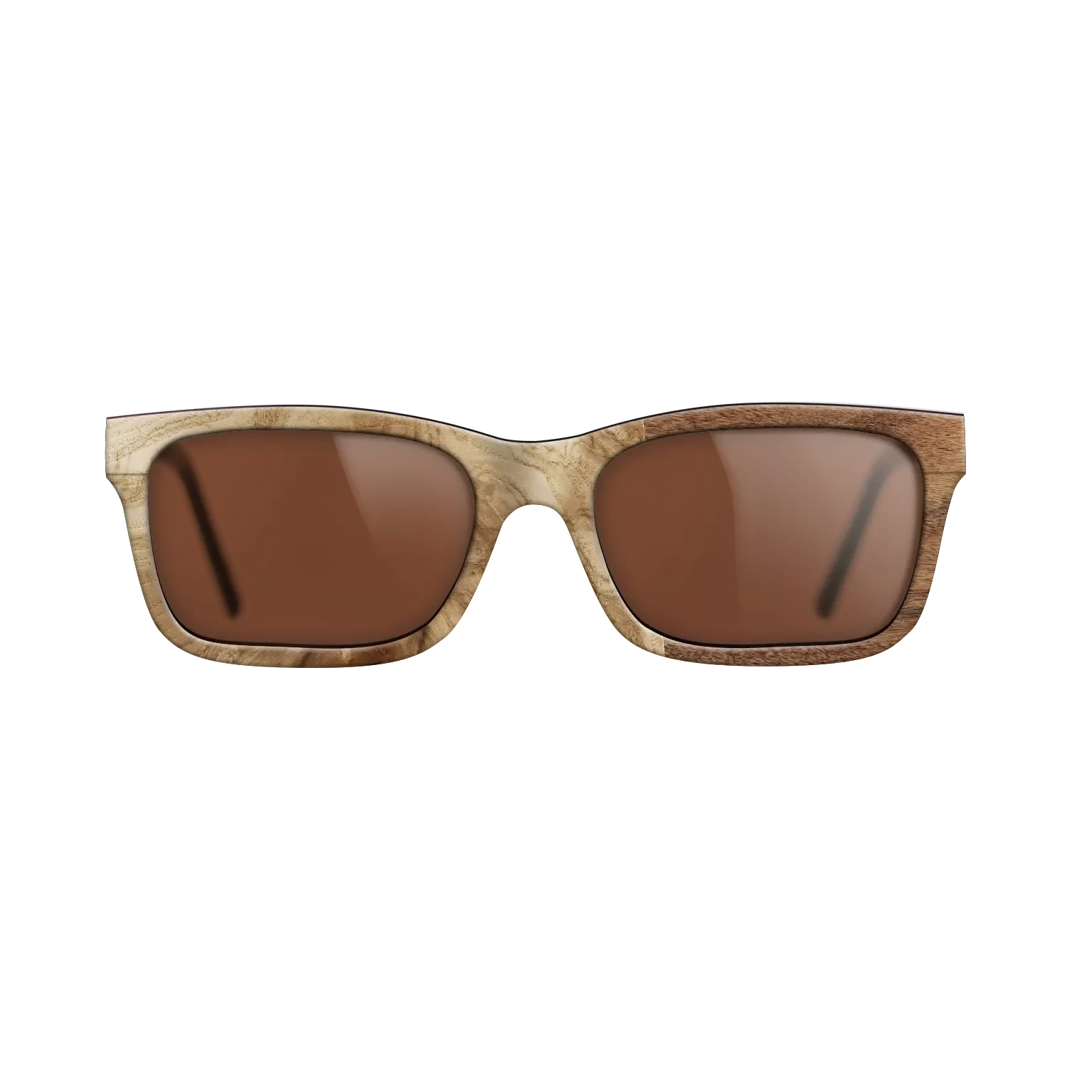 Poplar Dyed: Grey,Olive Burl,Santos Rosewood Light: Patch - The Sage - Rectangle - 783 - SIRIS wood optic