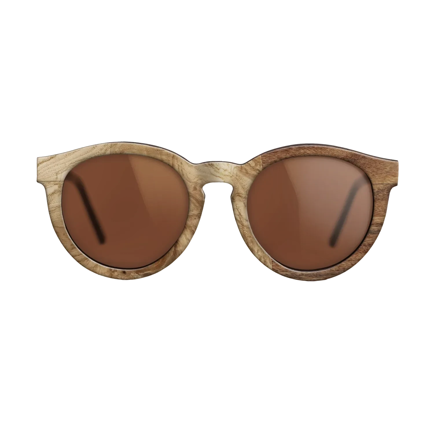 Poplar Dyed: Grey,Olive Burl,Santos Rosewood Light: Patch - The Rebel - Round - 783 - SIRIS wood optic