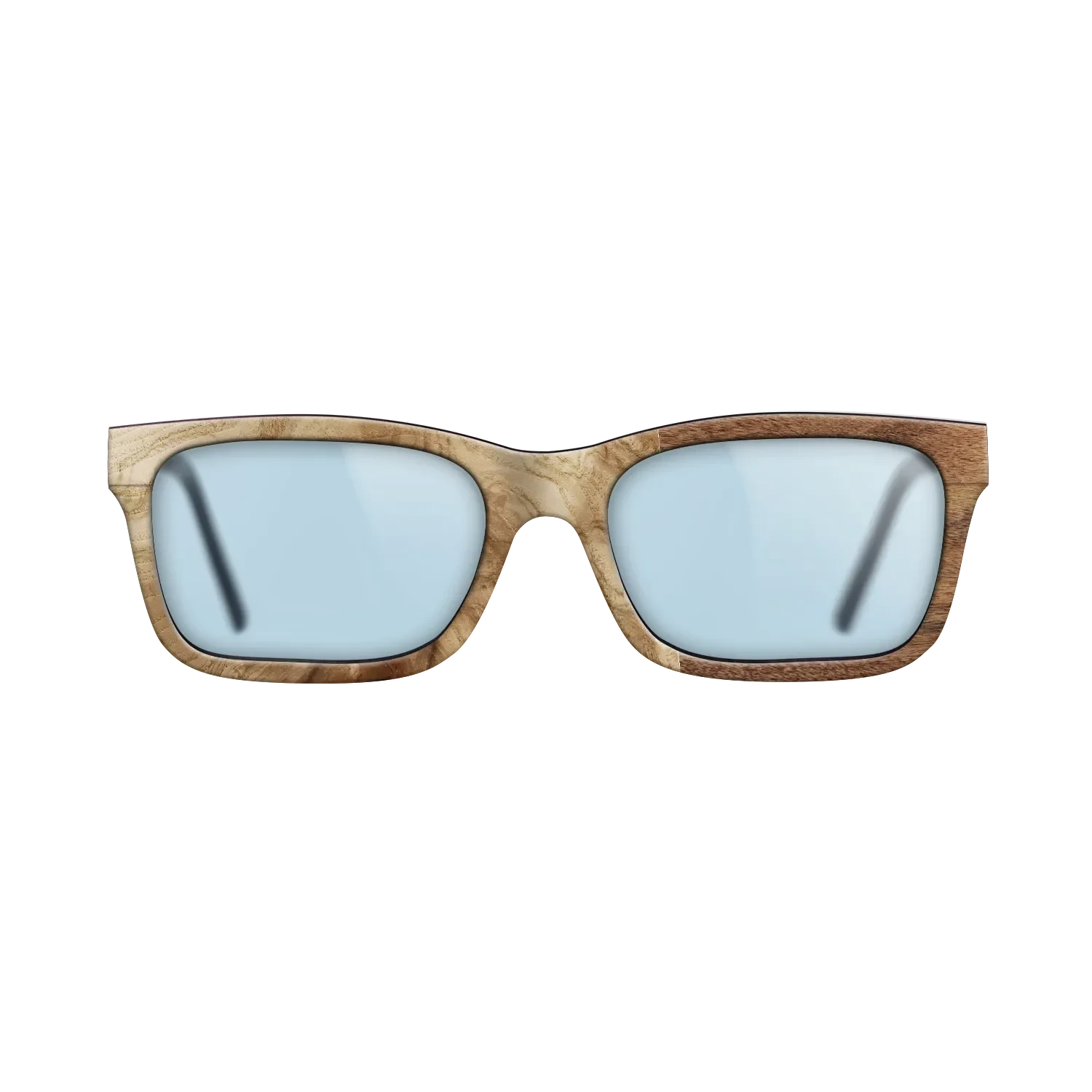 Poplar Dyed: Grey,Olive Burl,Santos Rosewood Light: Patch - The Sage - Rectangle - 783 - SIRIS wood optic