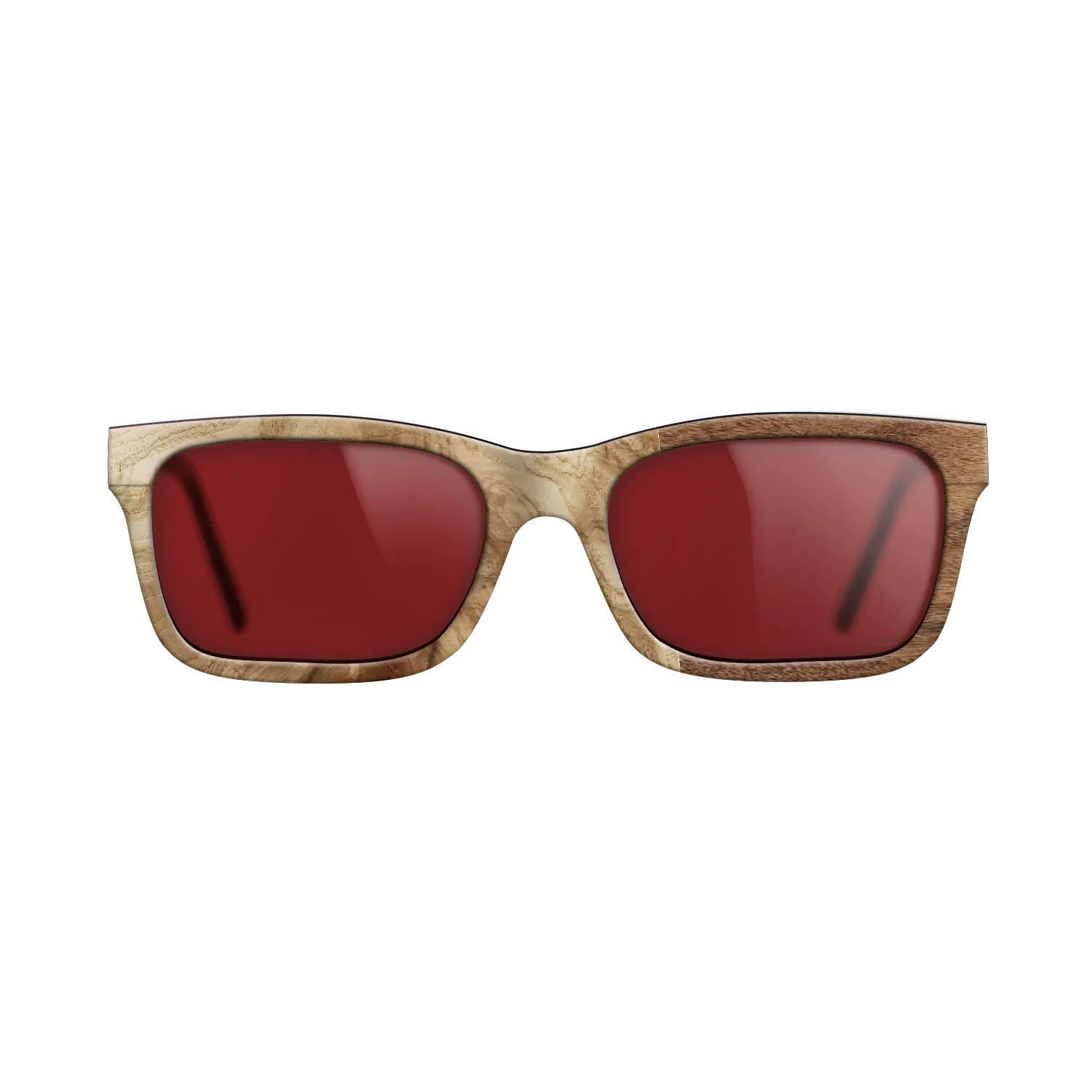 Poplar Dyed: Grey,Olive Burl,Santos Rosewood Light: Patch - The Sage - Rectangle - 783 - SIRIS wood optic