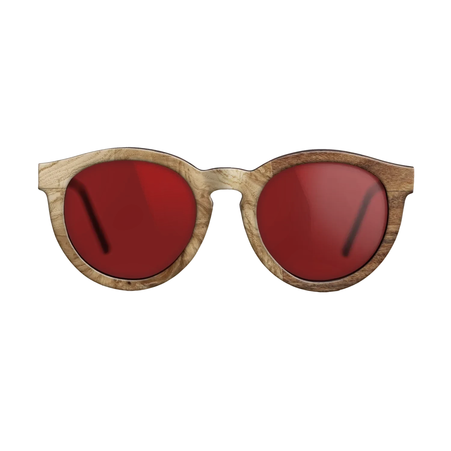 Poplar Dyed: Grey,Olive Burl,Santos Rosewood Light: Patch - The Rebel - Round - 783 - SIRIS wood optic