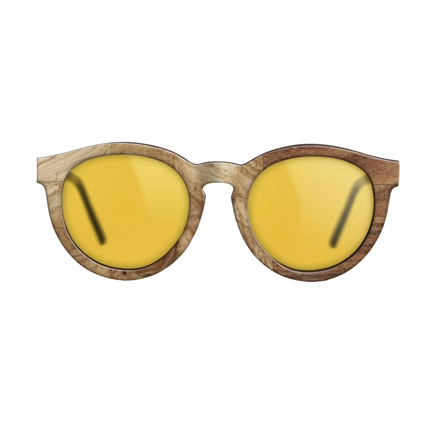 Poplar Dyed: Grey,Olive Burl,Santos Rosewood Light: Patch - The Rebel - Round - 783 - SIRIS wood optic