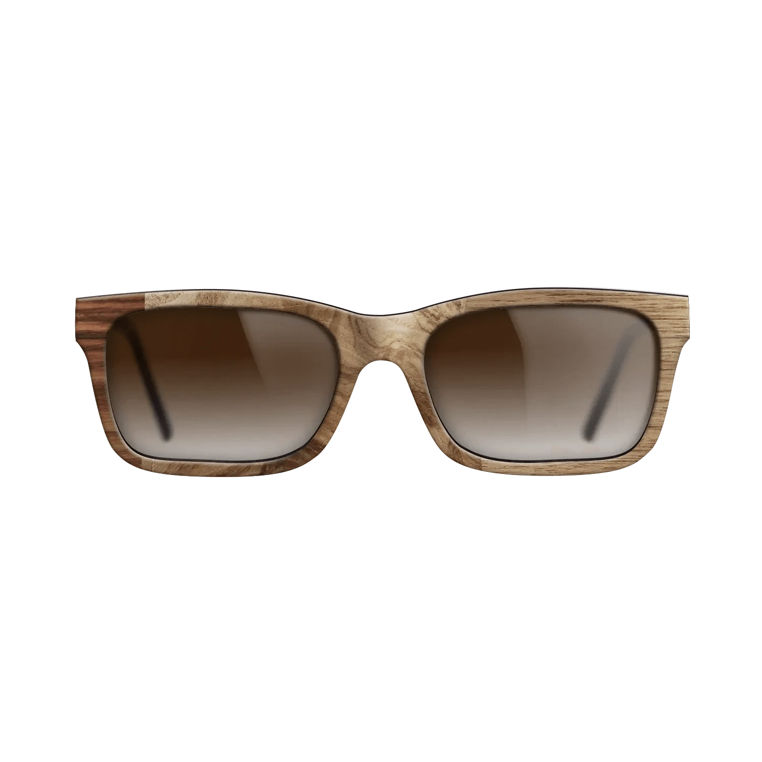 Walnut Claro Light,Olive Burl,Santos Rosewood Dark,Walnut: Straight Grain: Patch - The Sage - Rectangle - 1876 - SIRIS wood optic