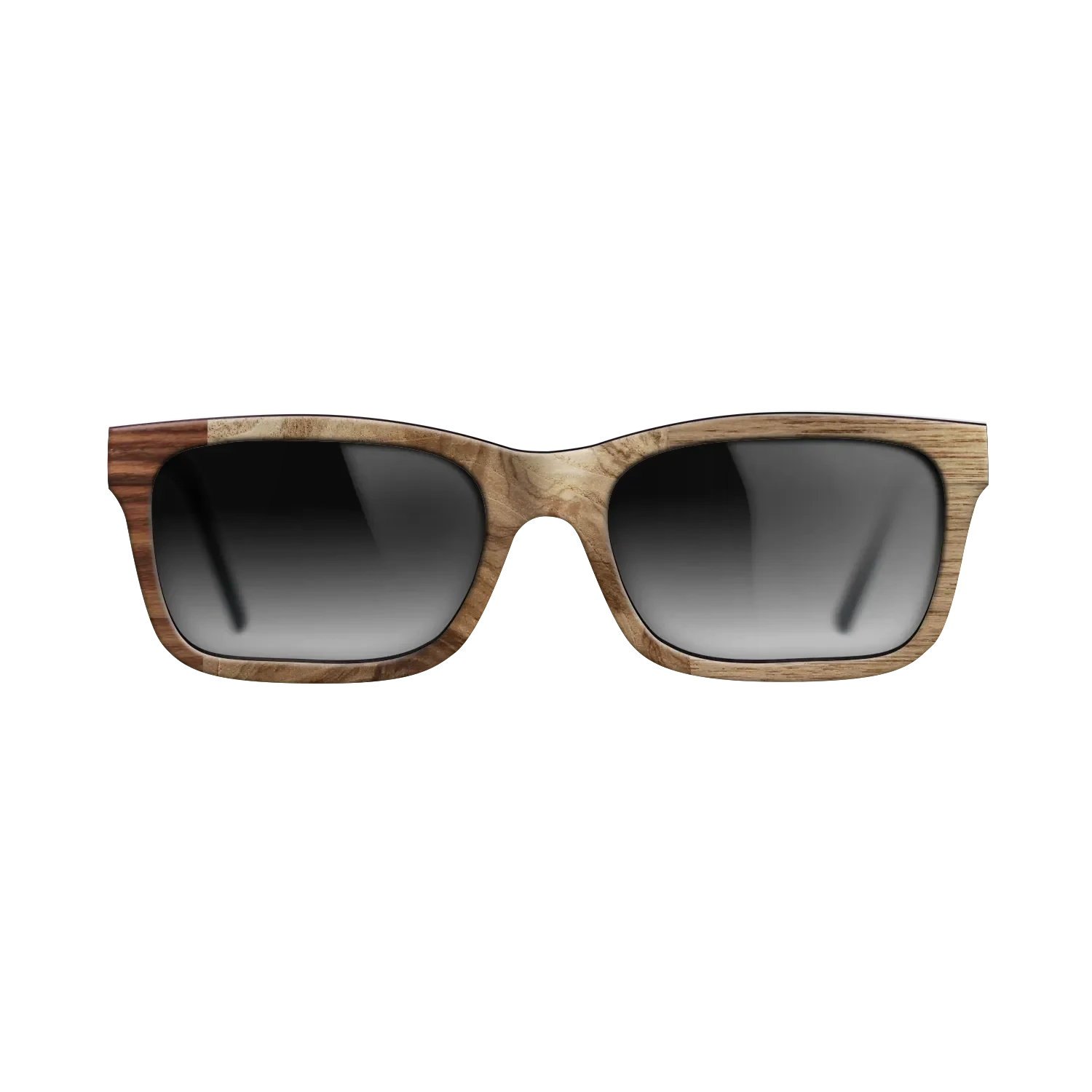 Walnut Claro Light,Olive Burl,Santos Rosewood Dark,Walnut: Straight Grain: Patch - The Sage - Rectangle - 1876 - SIRIS wood optic