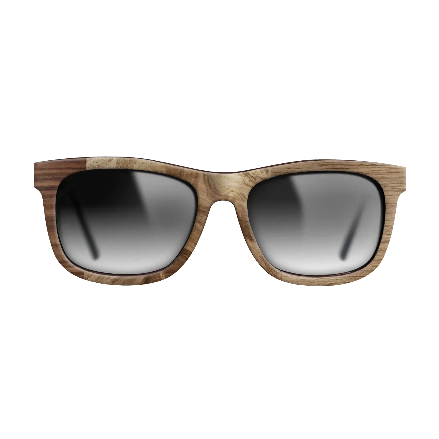 Walnut Claro Light,Olive Burl,Santos Rosewood Dark,Walnut: Straight Grain: Patch - The Hero - Square - 1876 - SIRIS wood optic