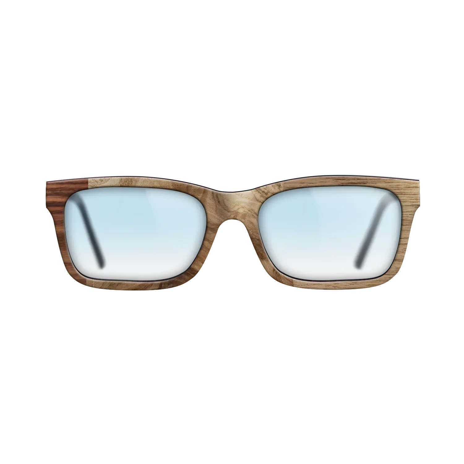 Walnut Claro Light,Olive Burl,Santos Rosewood Dark,Walnut: Straight Grain: Patch - The Sage - Rectangle - 1876 - SIRIS wood optic