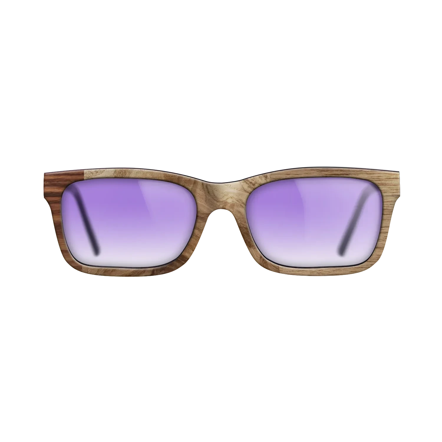 Walnut Claro Light,Olive Burl,Santos Rosewood Dark,Walnut: Straight Grain: Patch - The Sage - Rectangle - 1876 - SIRIS wood optic