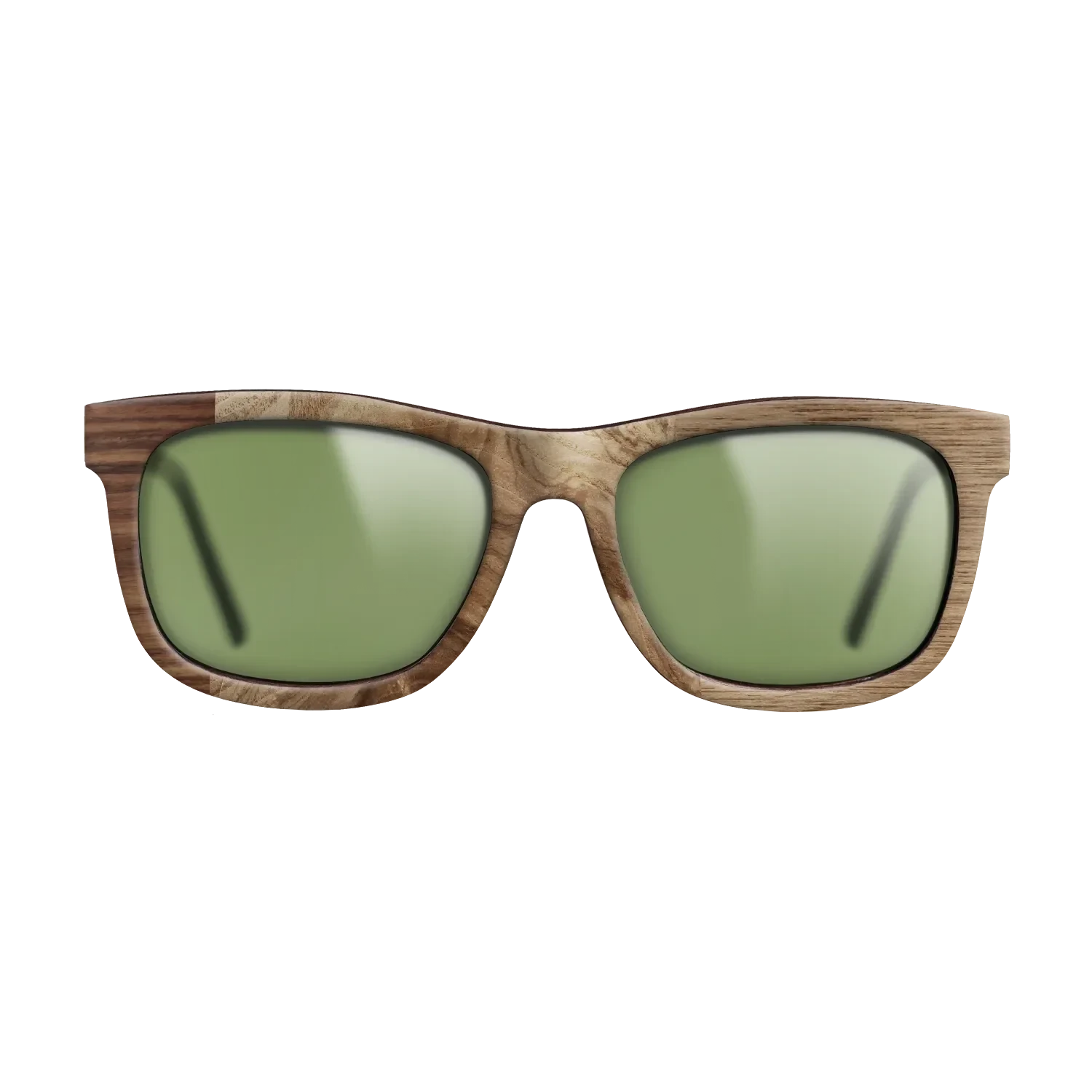 Walnut Claro Light,Olive Burl,Santos Rosewood Dark,Walnut: Straight Grain: Patch - The Hero - Square - 1876 - SIRIS wood optic