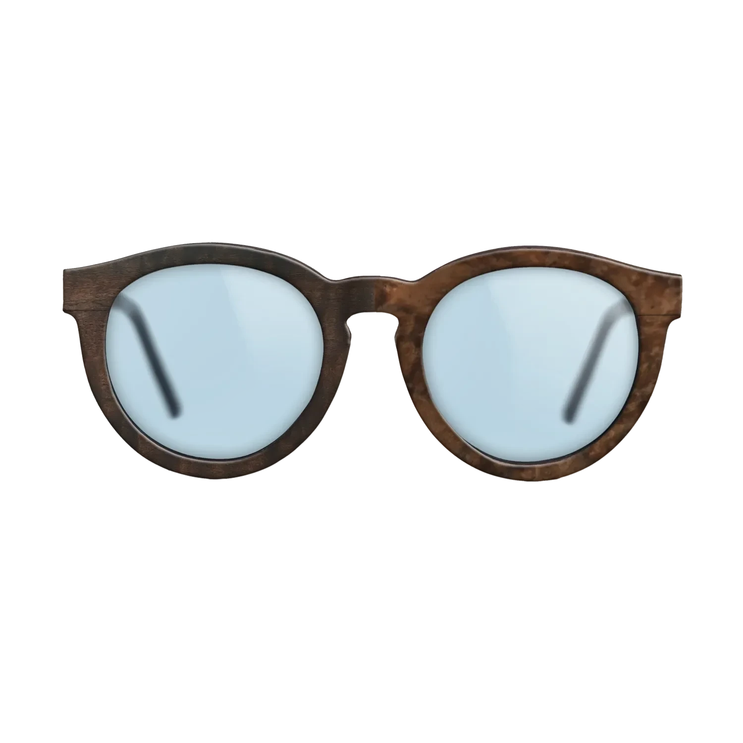 Walnut Burl,Fumed Eucalyptus: Patch - The Rebel - Round - 1980 - SIRIS wood optic