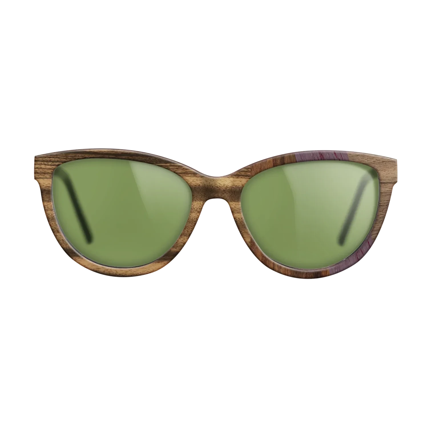 Santos Rosewood Dark,Louro Preto,Purpleheart,Fumed Eucalyptus,Walnut: Straight Grain,Kingwood: Angle Cut - The Maiden - Cat - 1489 - SIRIS wood optic