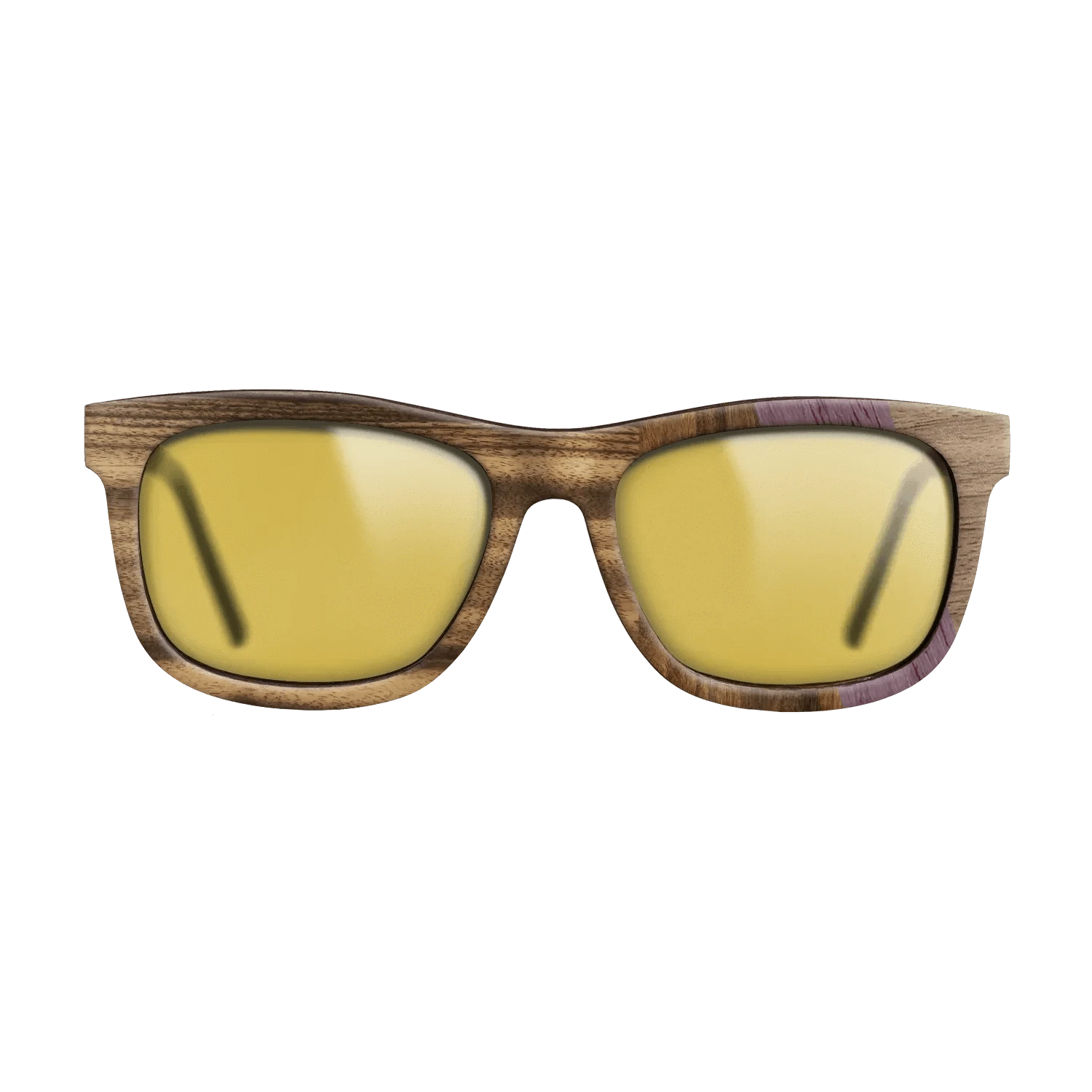 Santos Rosewood Dark,Louro Preto,Purpleheart,Fumed Eucalyptus,Walnut: Straight Grain,Kingwood: Angle Cut - The Hero - Square - 1489 - SIRIS wood optic