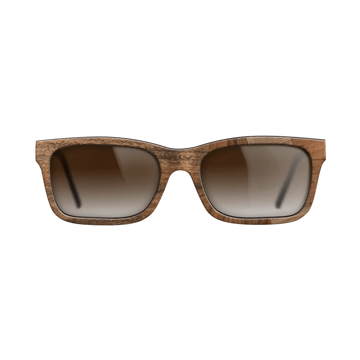 Walnut: Straight Grain,Santos Rosewood Dark,Wenge,East Indian Rosewood: Angle Cut - The Sage - Rectangle - 1429 - SIRIS wood optic