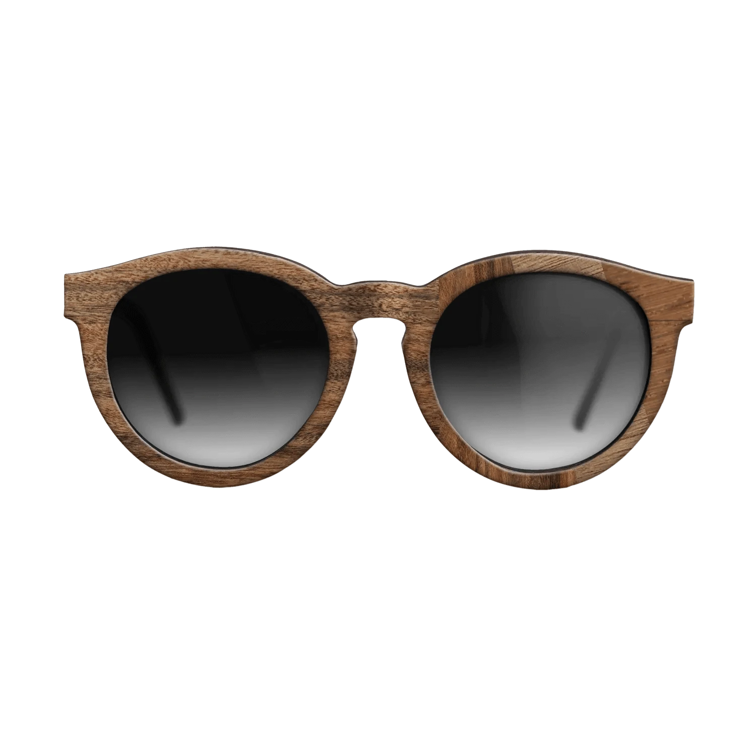 Walnut: Straight Grain,Santos Rosewood Dark,Wenge,East Indian Rosewood: Angle Cut - The Rebel - Round - 1429 - SIRIS wood optic
