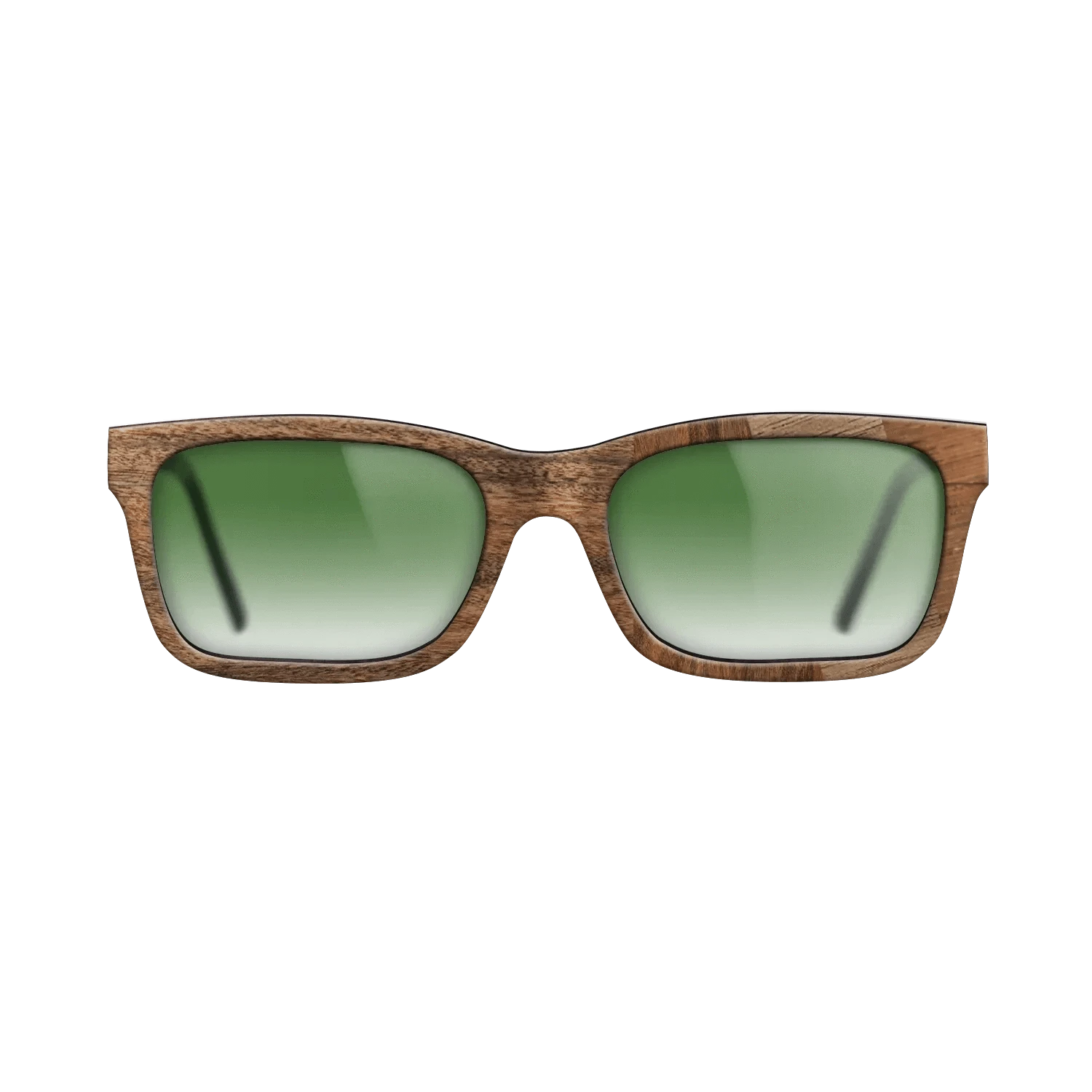 Walnut: Straight Grain,Santos Rosewood Dark,Wenge,East Indian Rosewood: Angle Cut - The Sage - Rectangle - 1429 - SIRIS wood optic