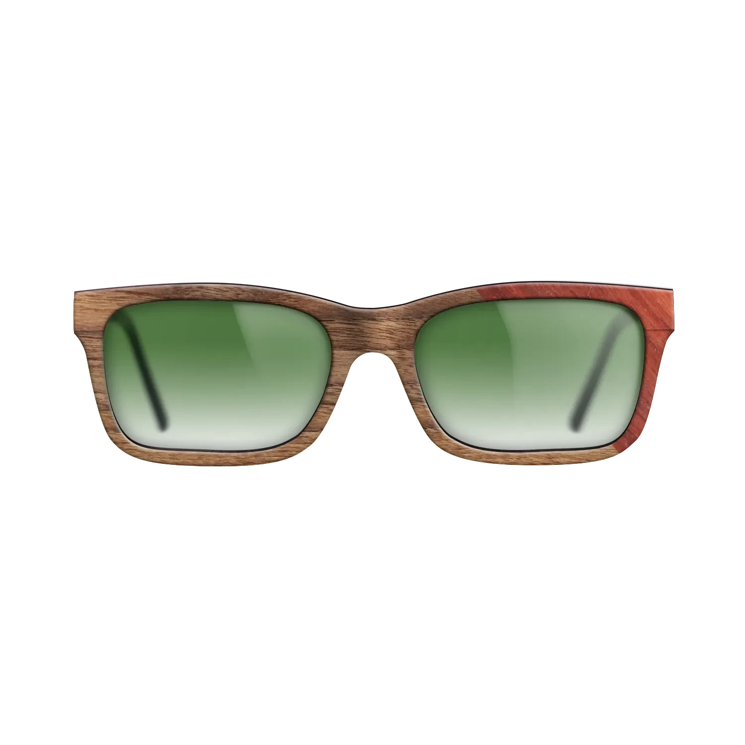 Walnut Claro Light,Poplar Dyed: Red: Dicut - The Sage - Rectangle - 705 - SIRIS wood optic