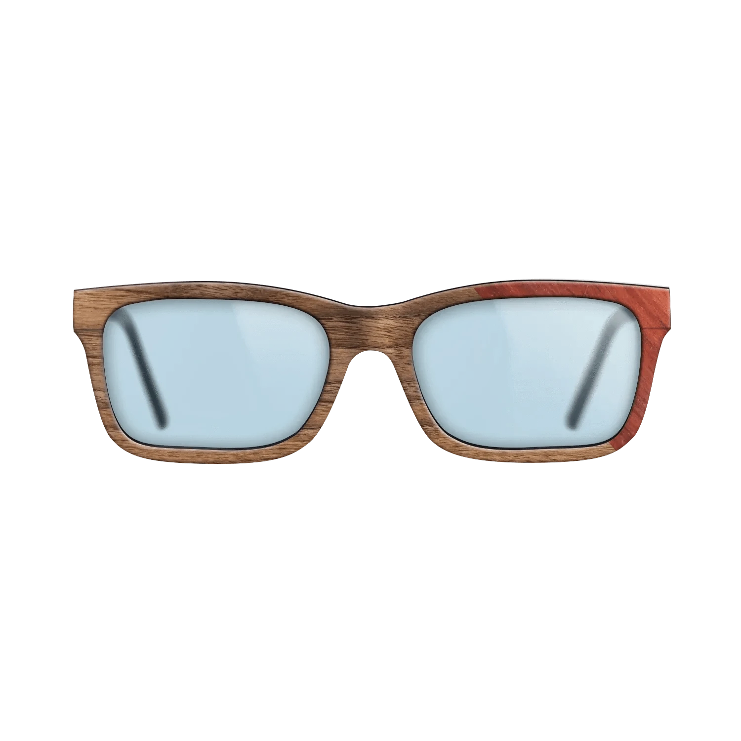 Walnut Claro Light,Poplar Dyed: Red: Dicut - The Sage - Rectangle - 705 - SIRIS wood optic