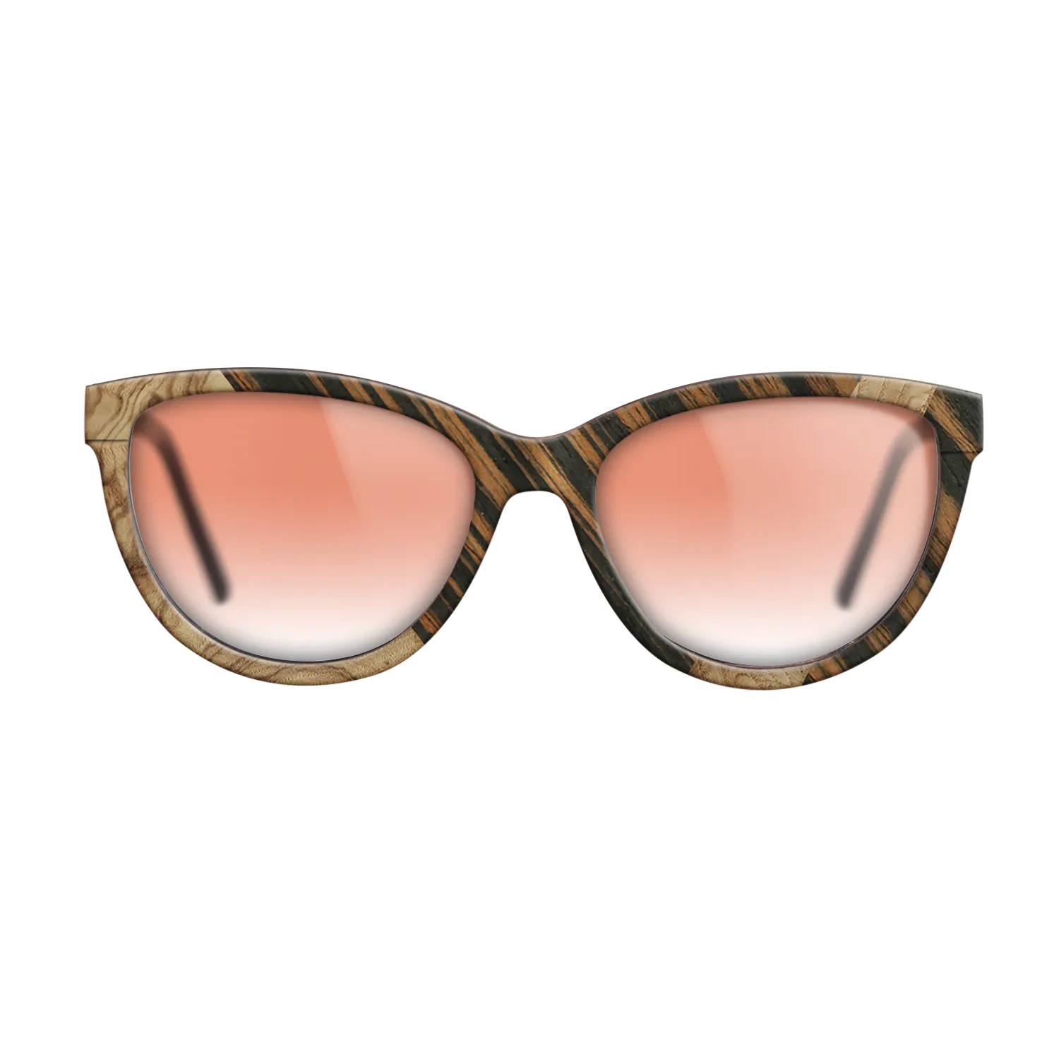 Poplar Dyed: Red,Olive Burl,Italian Ebony: Geometric - The Maiden - Cat - 680 - SIRIS wood optic