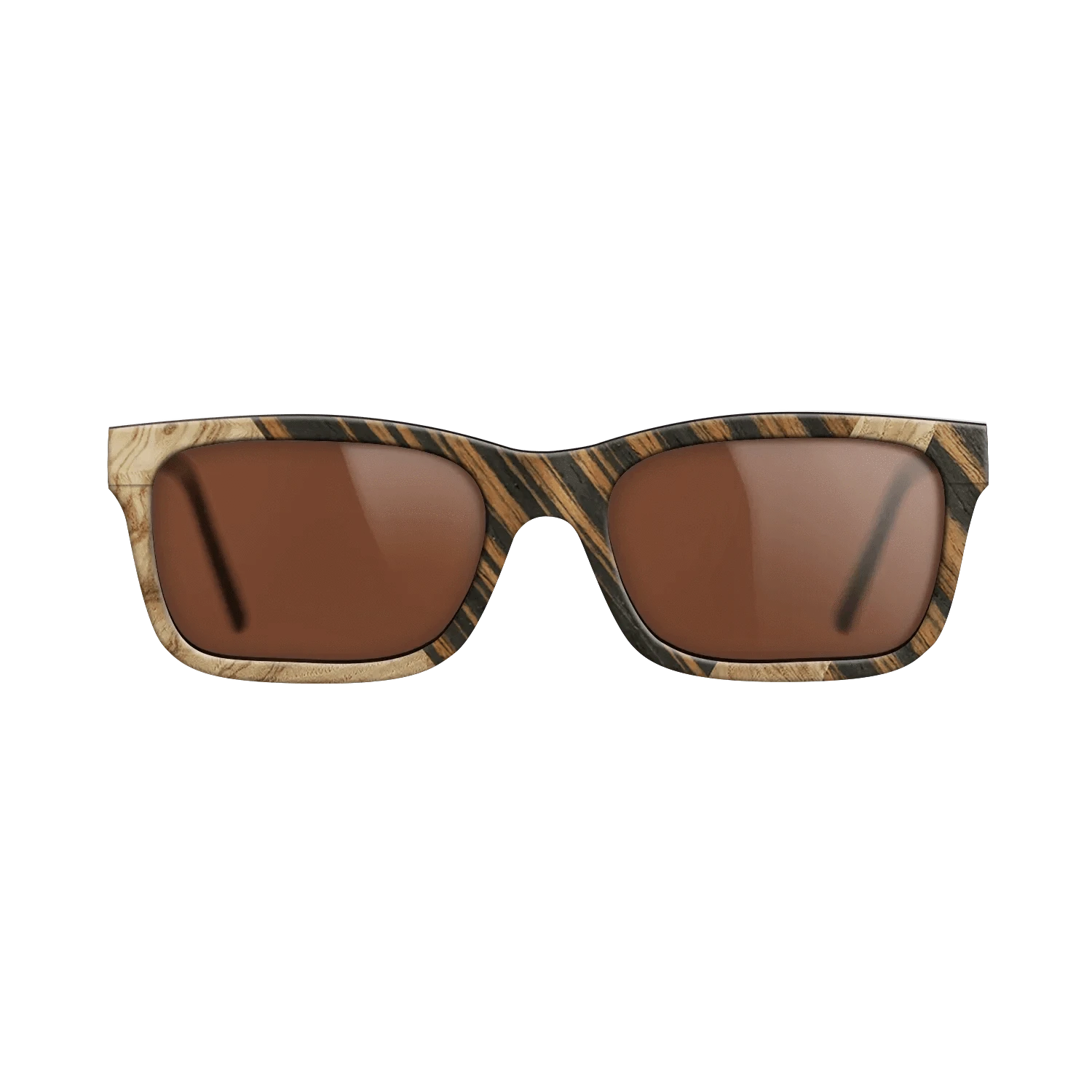 Poplar Dyed: Red,Olive Burl,Italian Ebony: Geometric - The Sage - Rectangle - 680 - SIRIS wood optic