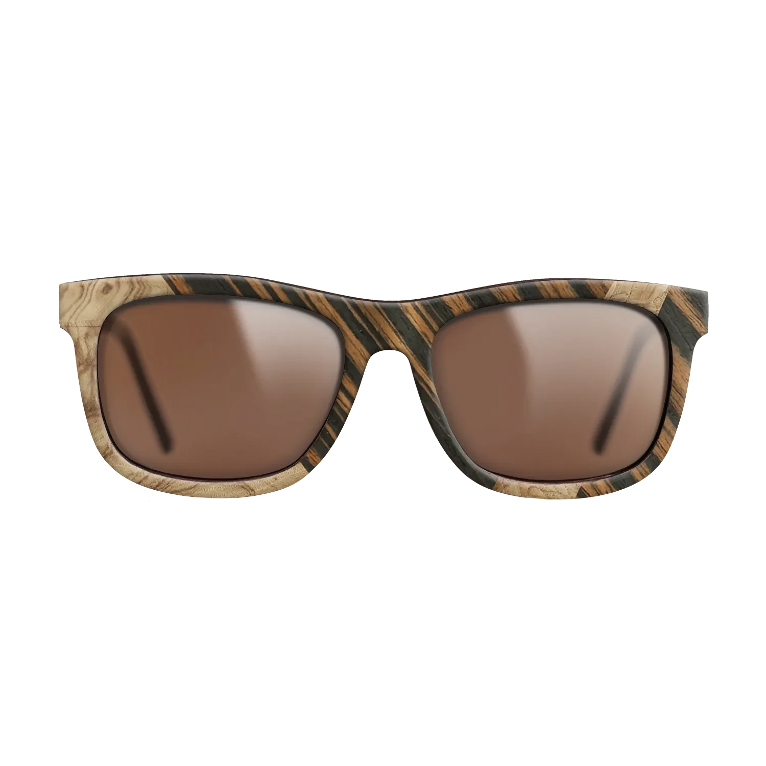 Poplar Dyed: Red,Olive Burl,Italian Ebony: Geometric - The Hero - Square - 680 - SIRIS wood optic