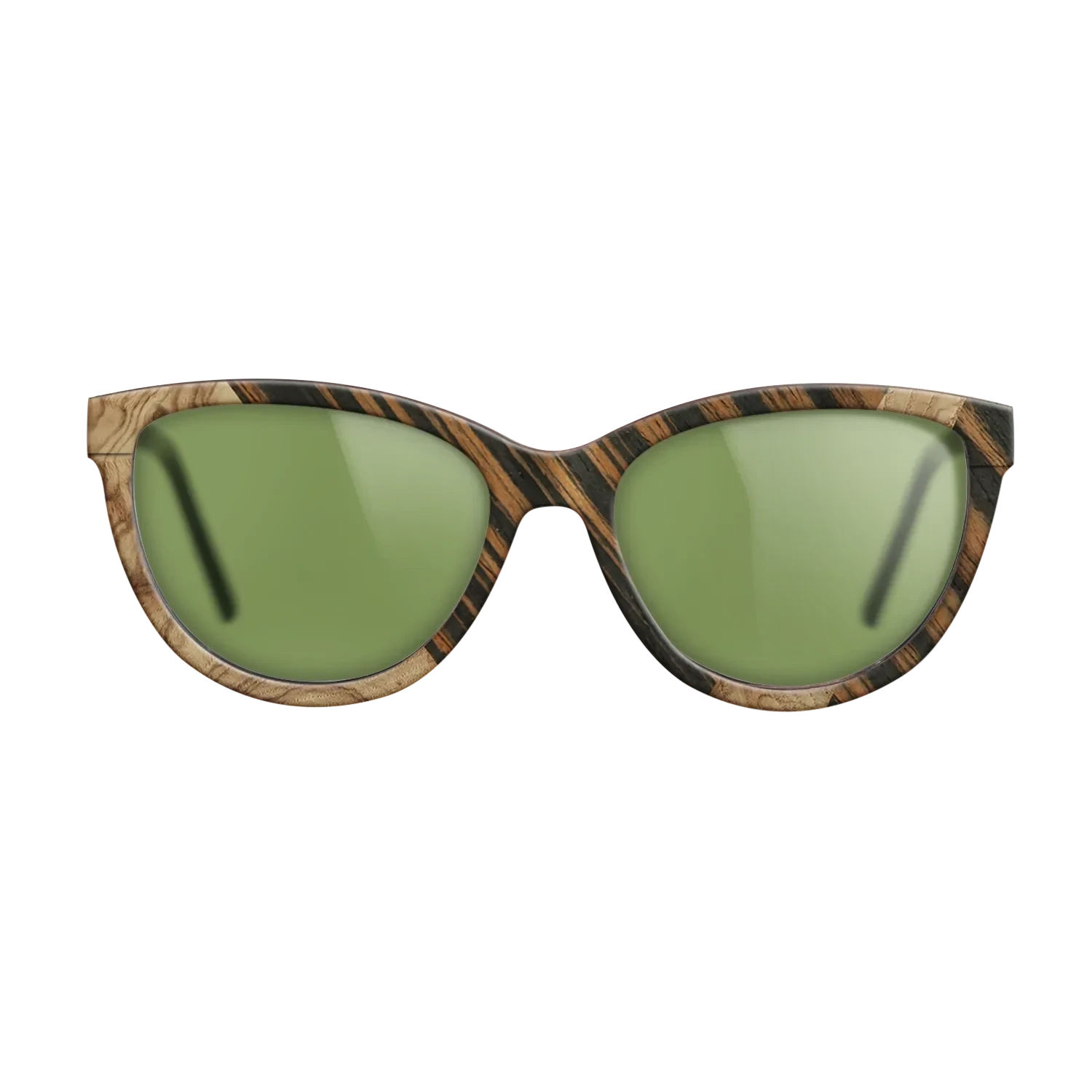 Poplar Dyed: Red,Olive Burl,Italian Ebony: Geometric - The Maiden - Cat - 680 - SIRIS wood optic