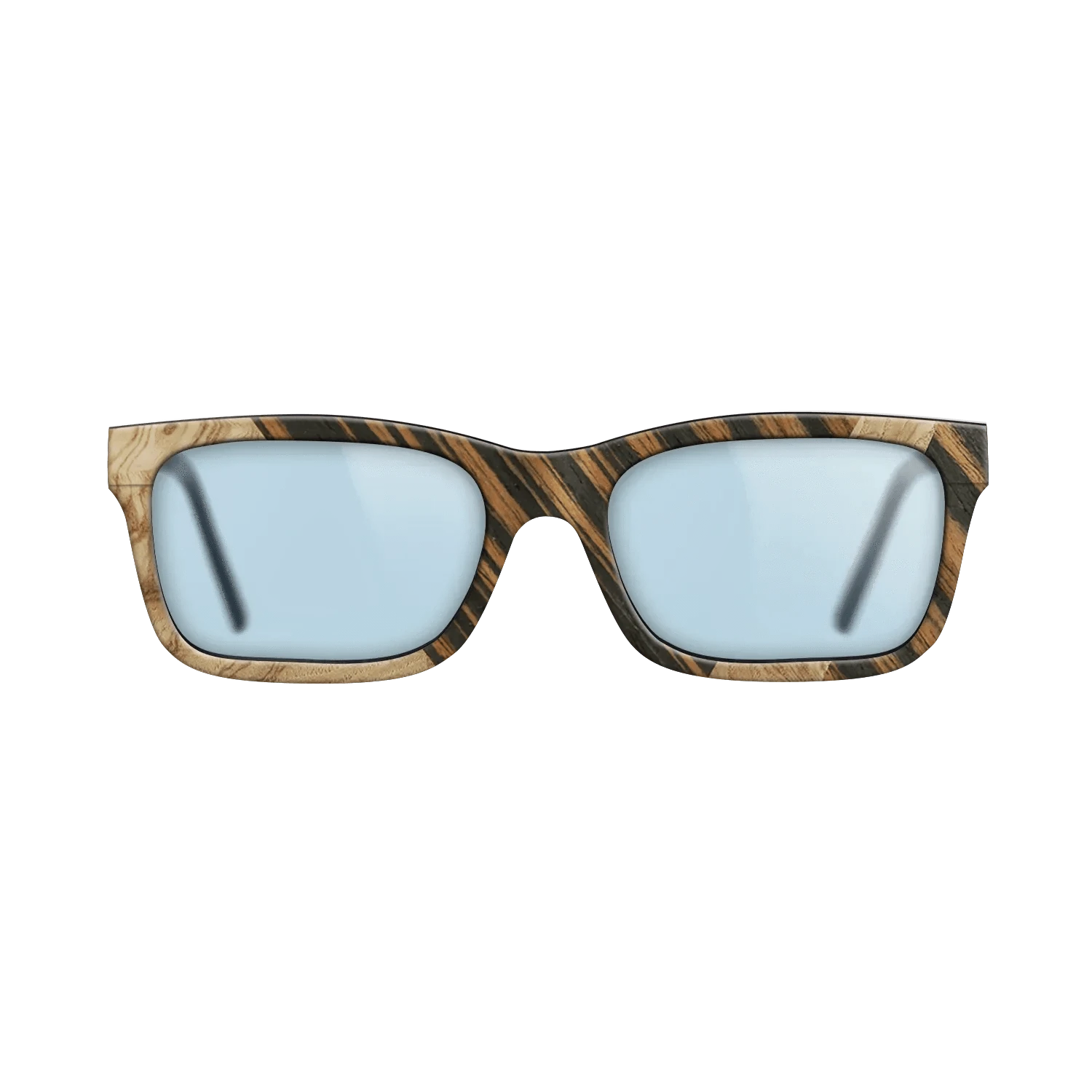 Poplar Dyed: Red,Olive Burl,Italian Ebony: Geometric - The Sage - Rectangle - 680 - SIRIS wood optic