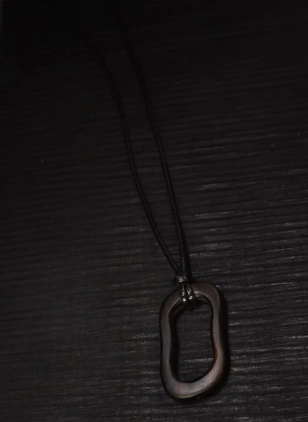 33" Wax Chord Necklace with Round Pendant - Elegant Eyewear Holder - SIRIS wood optic