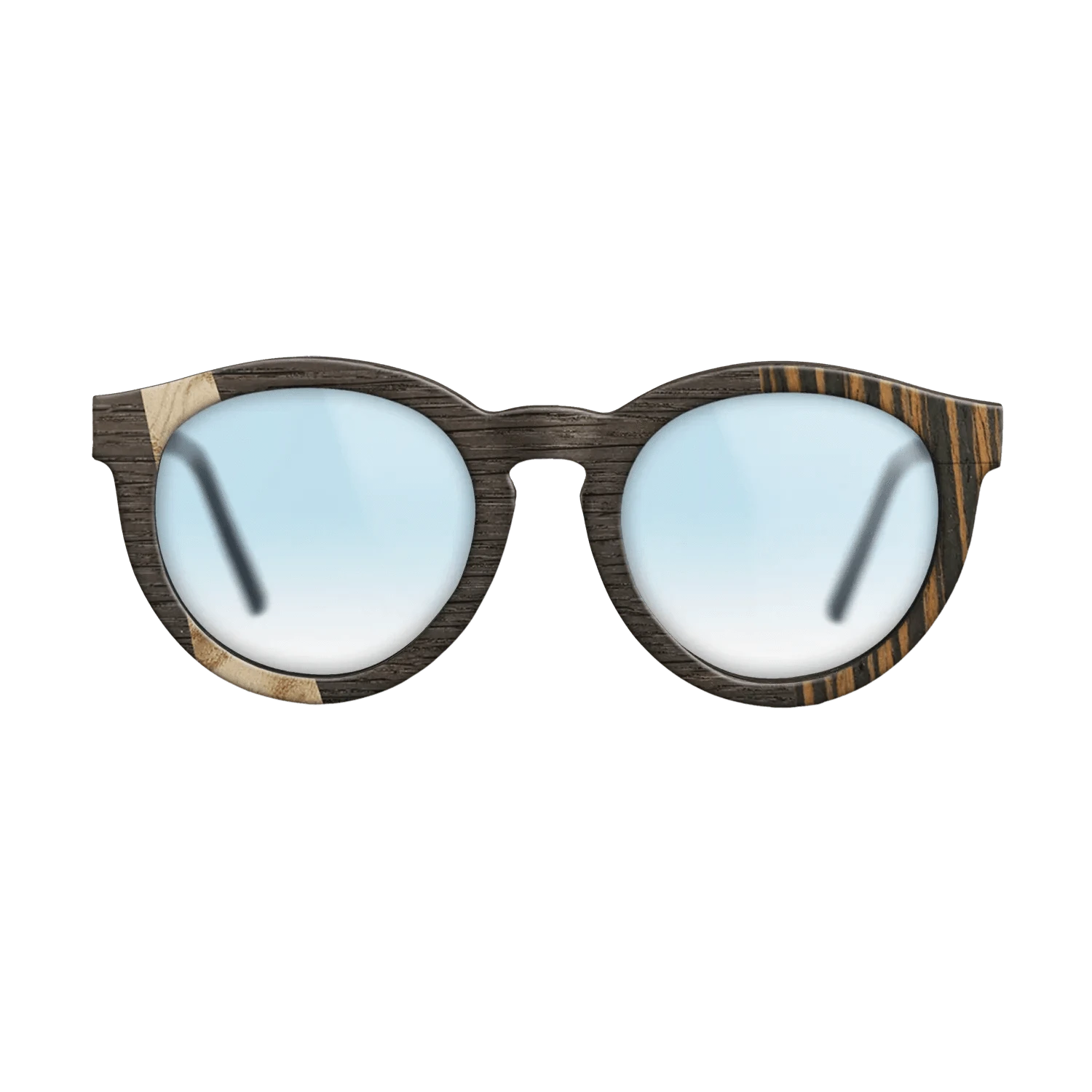 Olive Burl,Fumed Oak,Italian Ebony: Wedge - The Rebel - Round - 1609 - SIRIS wood optic