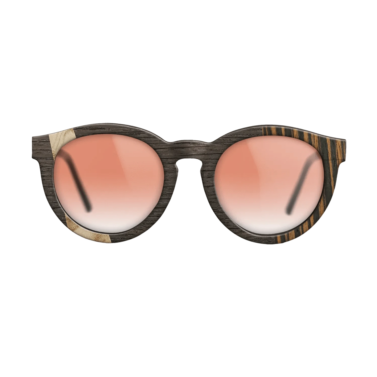 Olive Burl,Fumed Oak,Italian Ebony: Wedge - The Rebel - Round - 1609 - SIRIS wood optic