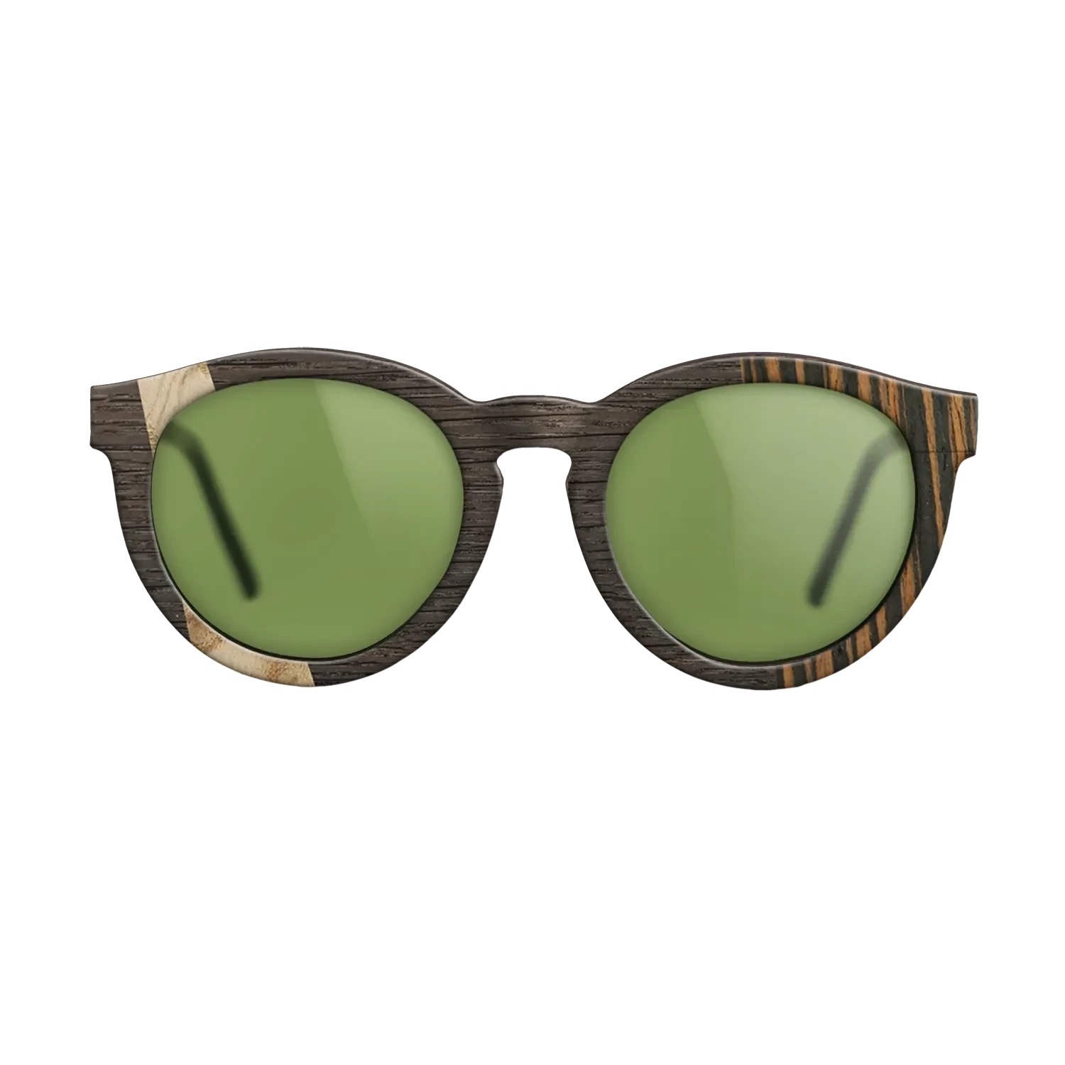 Olive Burl,Fumed Oak,Italian Ebony: Wedge - The Rebel - Round - 1609 - SIRIS wood optic