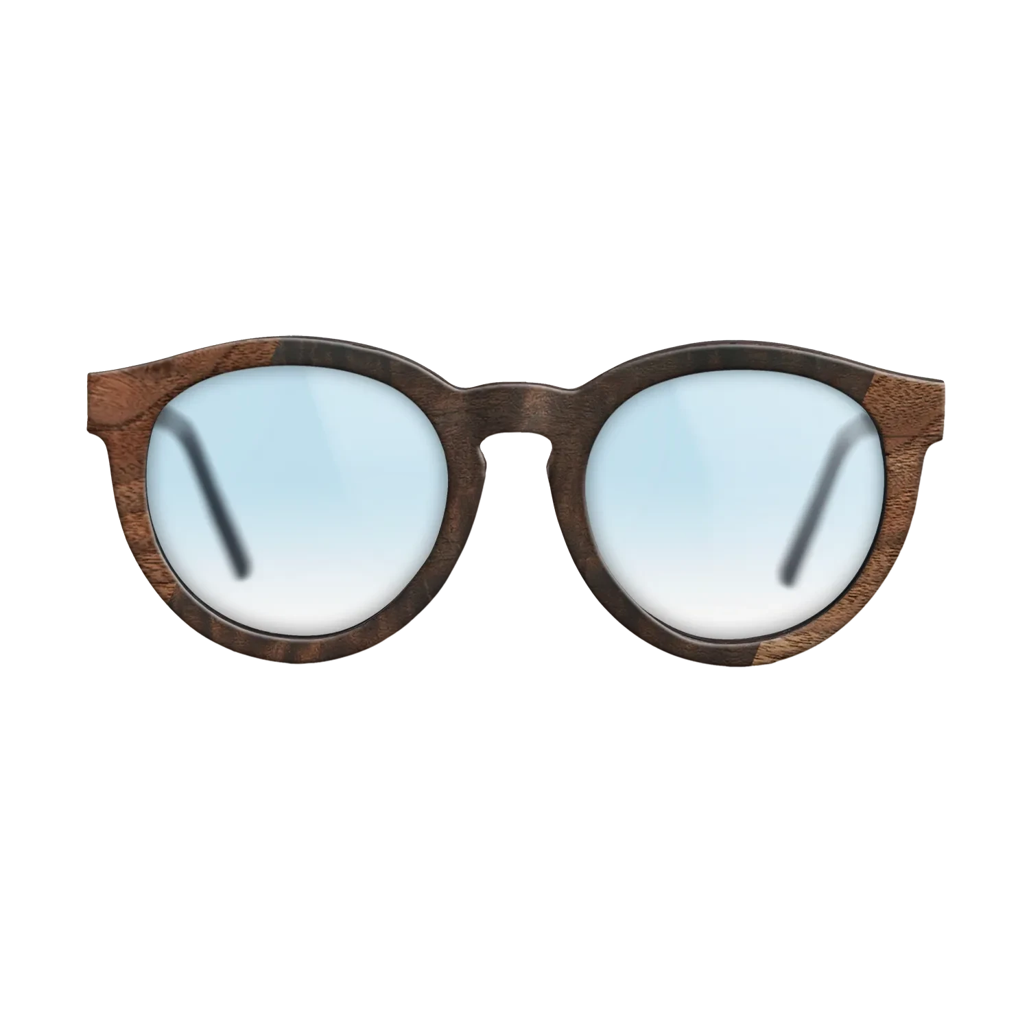 Walnut Burl,Walnut Claro Light,Fumed Eucalyptus: Angle Cut - The Rebel - Round - 741 - SIRIS wood optic