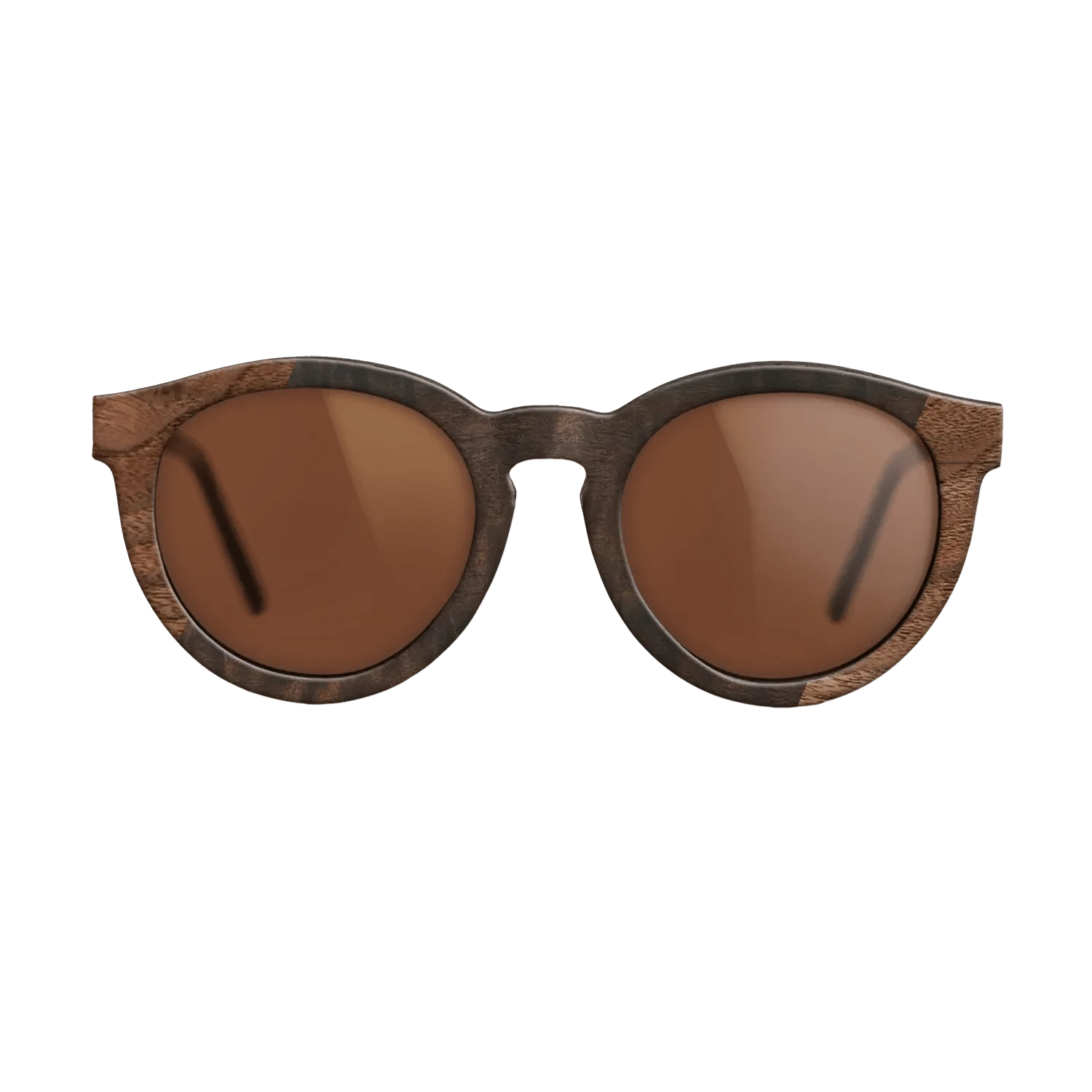 Walnut Burl,Walnut Claro Light,Fumed Eucalyptus: Angle Cut - The Rebel - Round - 741 - SIRIS wood optic