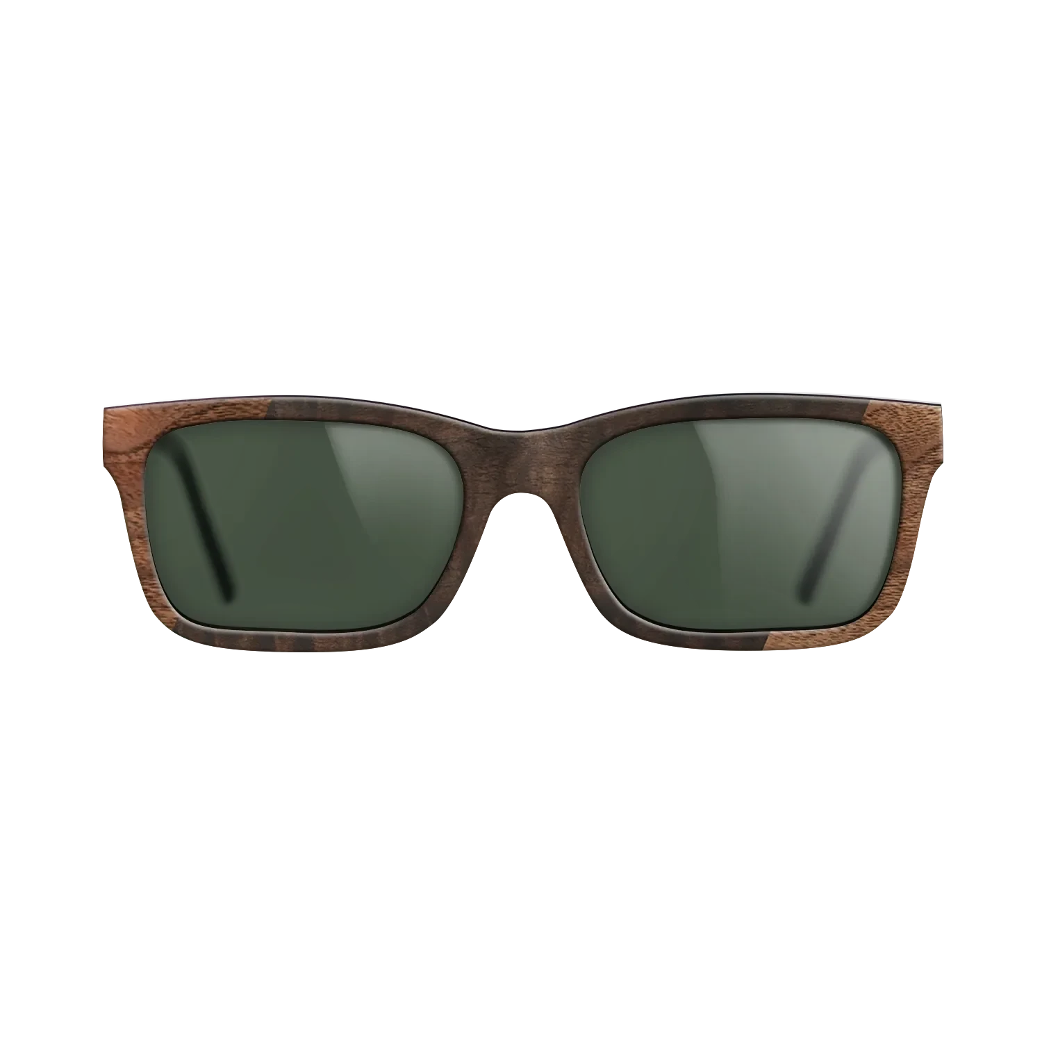 Walnut Burl,Walnut Claro Light,Fumed Eucalyptus: Angle Cut - The Sage - Rectangle - 741 - SIRIS wood optic