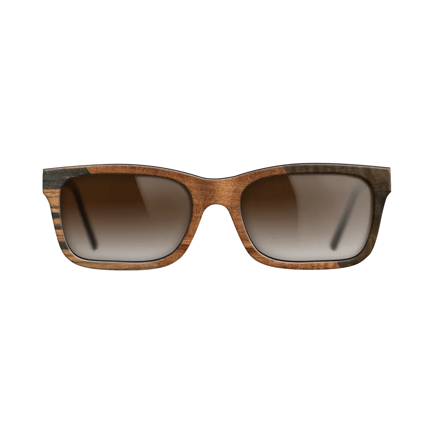 Walnut Burl,Italian Ebony,Koa,Fumed Eucalyptus: Angle Cut - The Sage - Rectangle - 915 - SIRIS wood optic