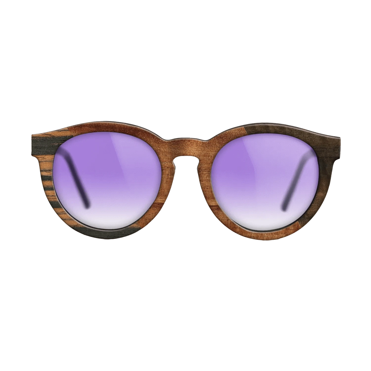Walnut Burl,Italian Ebony,Koa,Fumed Eucalyptus: Angle Cut - The Rebel - Round - 915 - SIRIS wood optic