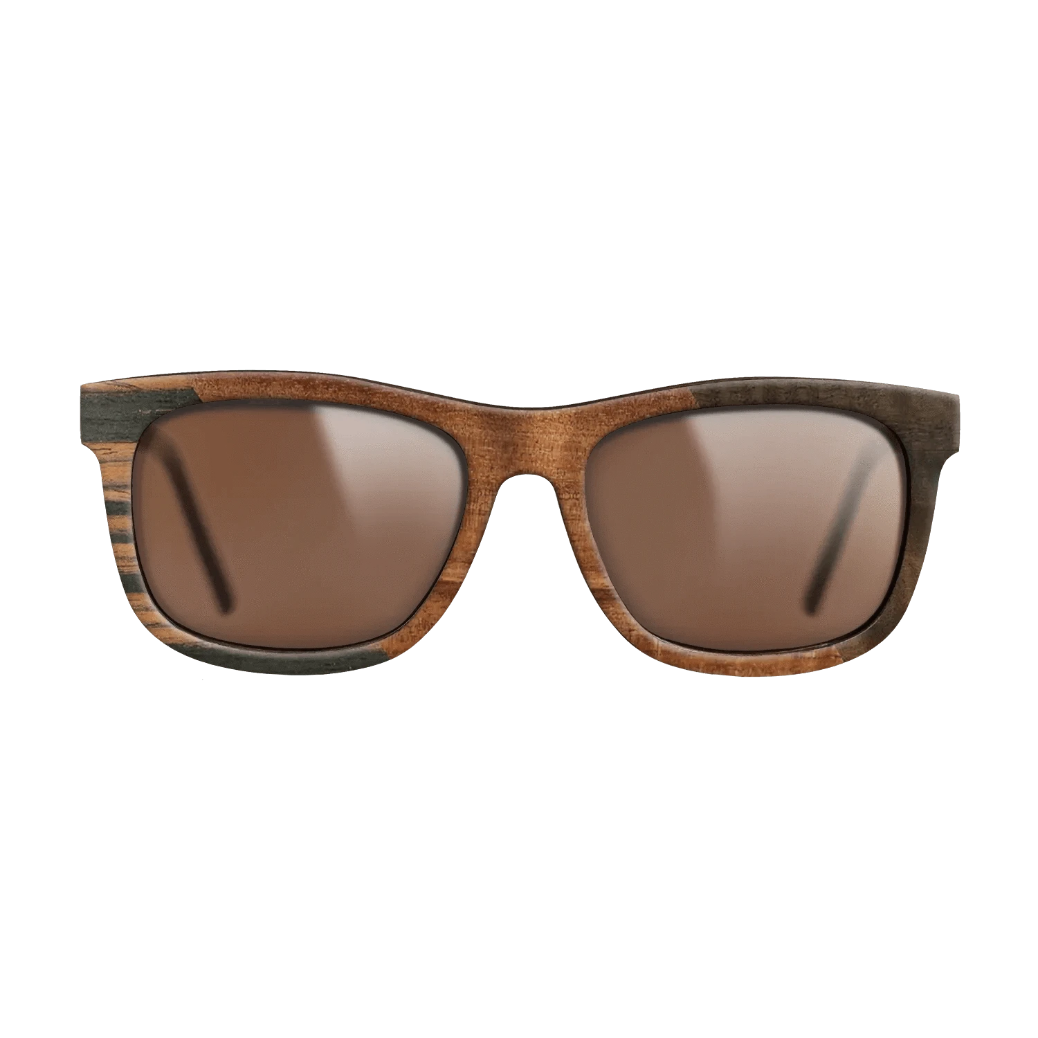 Walnut Burl,Italian Ebony,Koa,Fumed Eucalyptus: Angle Cut - The Hero - Square - 915 - SIRIS wood optic